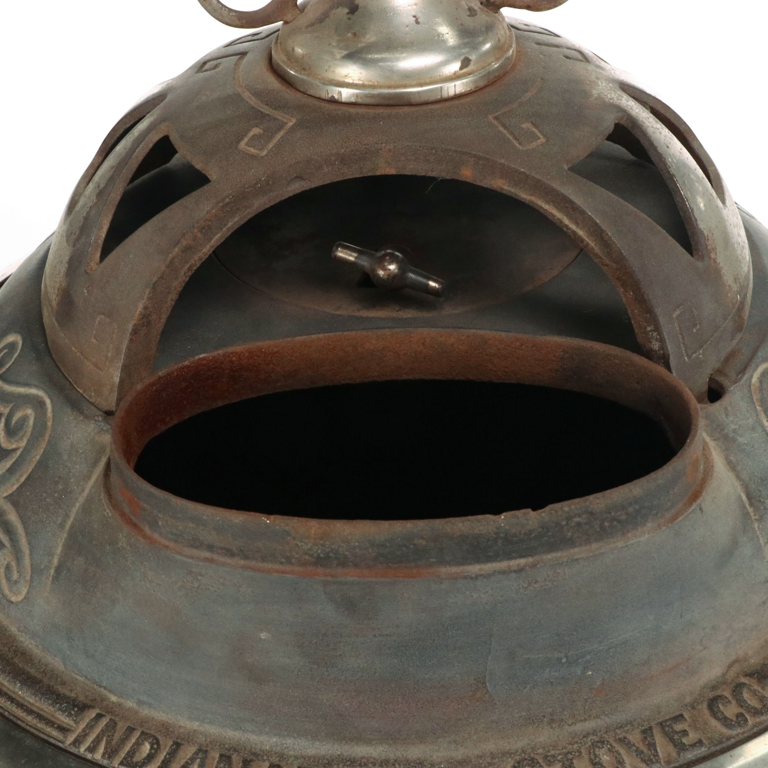 Indianapolis Stove Co. "Indian Oak 191" Cast Iron Parlor Stove