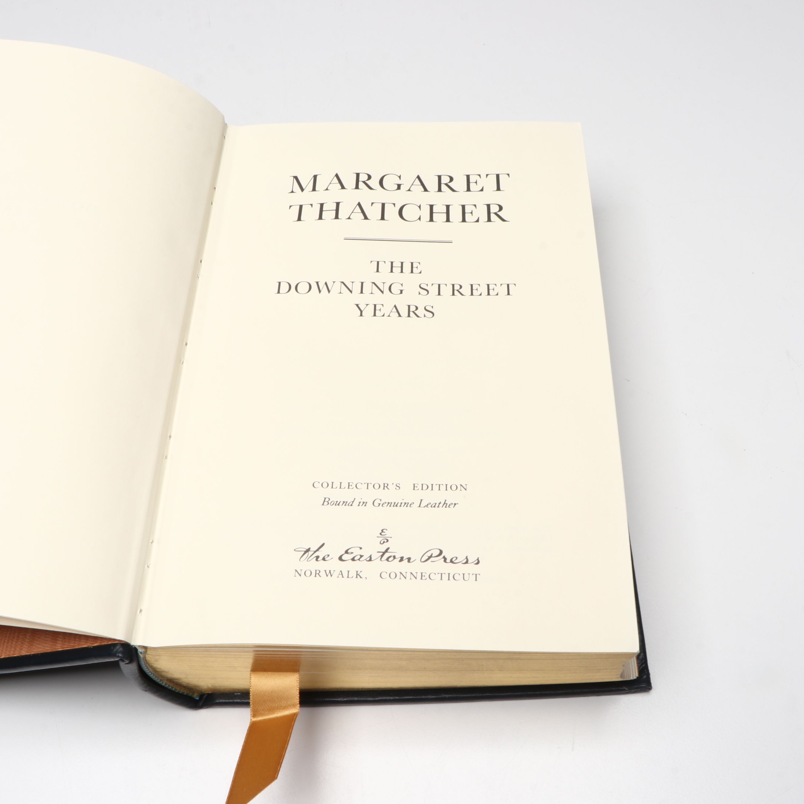 Signed "The Downing Street Years" by Margaret Thatcher, 1994