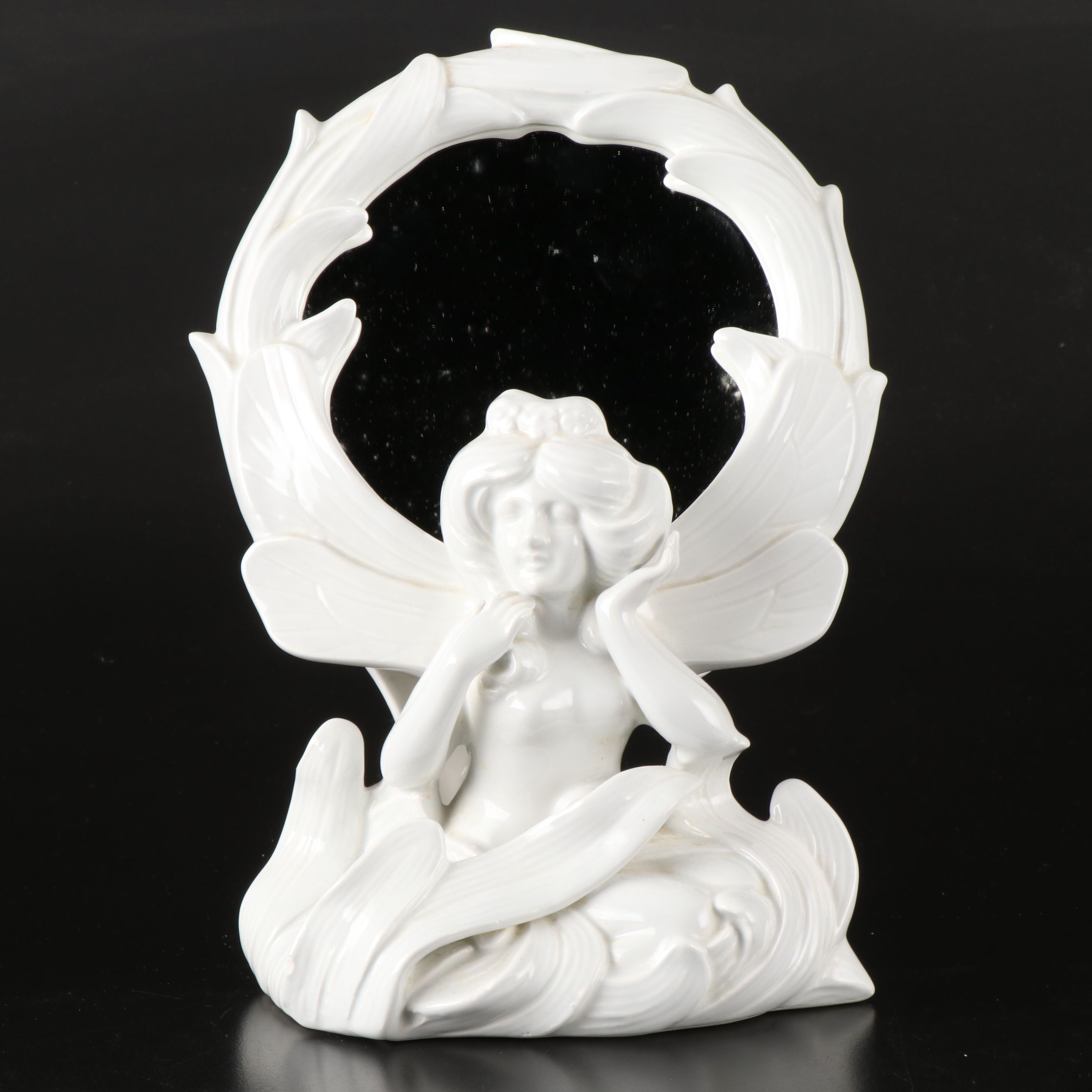 Fitz & Floyd "Fairies" Ceramic Mirror, Vase, Candle Holder and More Accessories