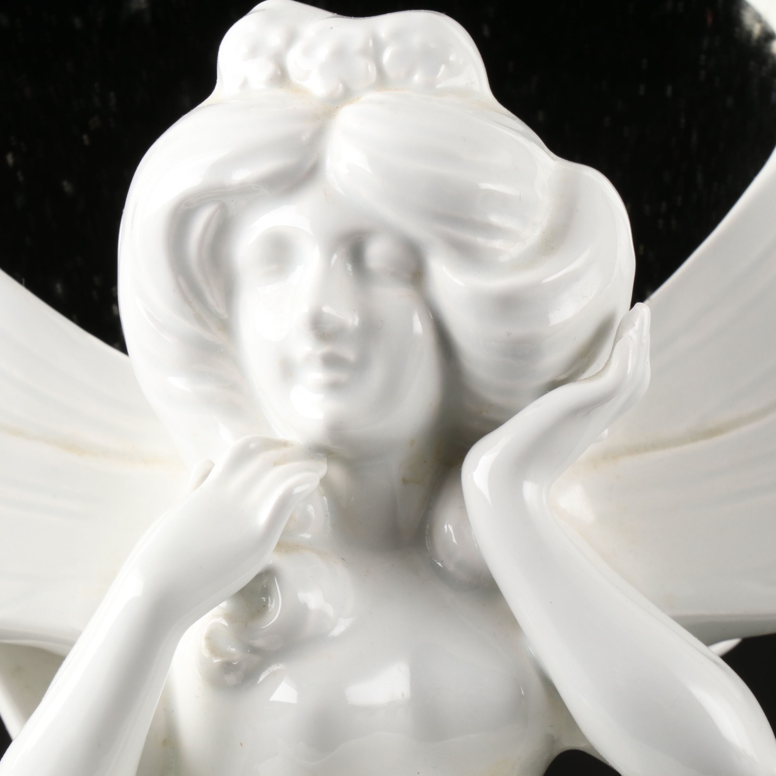 Fitz & Floyd "Fairies" Ceramic Mirror, Vase, Candle Holder and More Accessories