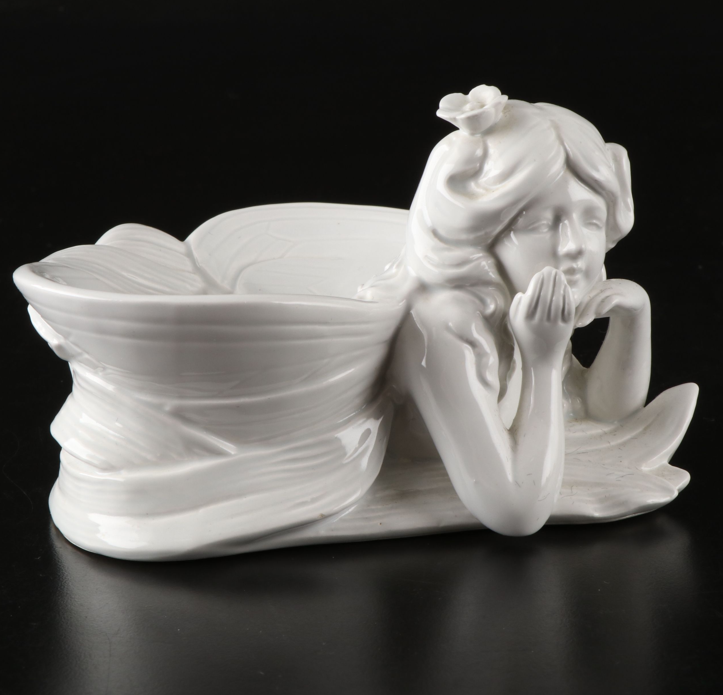 Fitz & Floyd "Fairies" Ceramic Mirror, Vase, Candle Holder and More Accessories