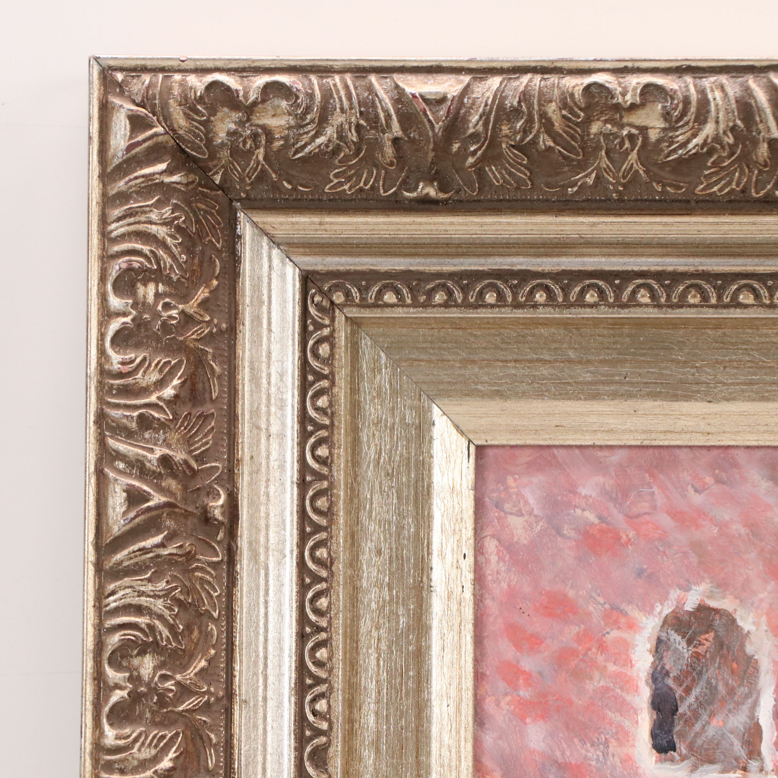 John Ambrose Impressionistic Oil Painting "Straw Bridge Venice"