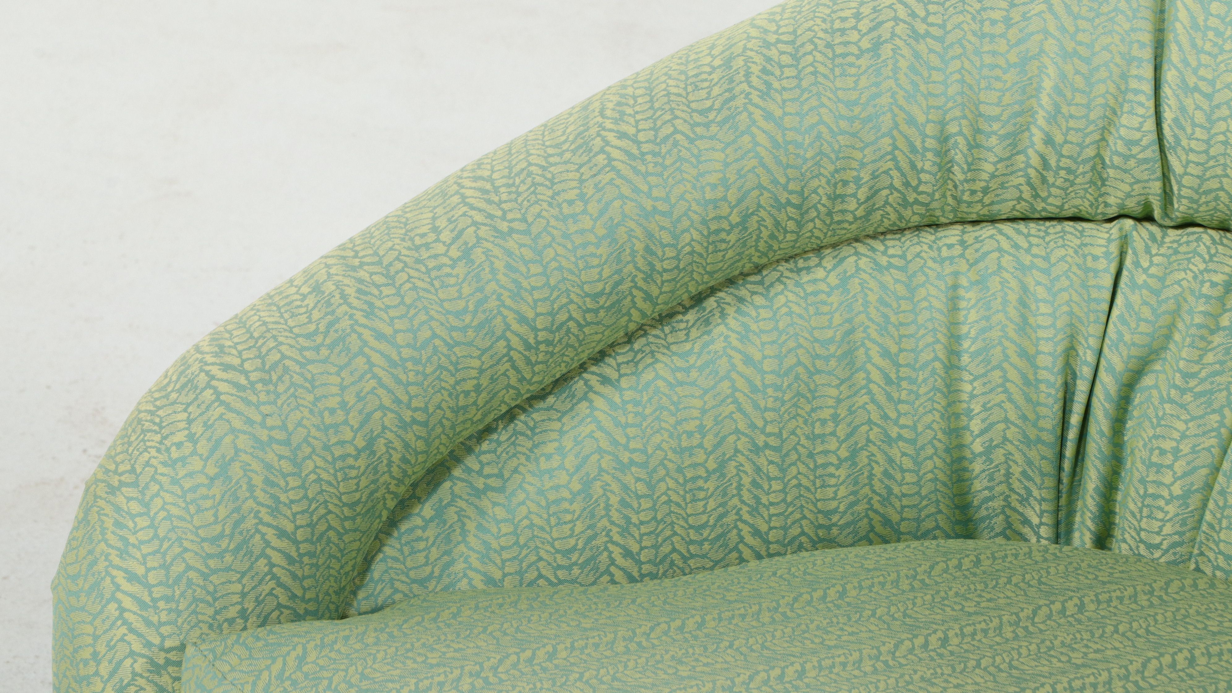 Barrel-Back Swivel Lounge Chair, Late 20th Century