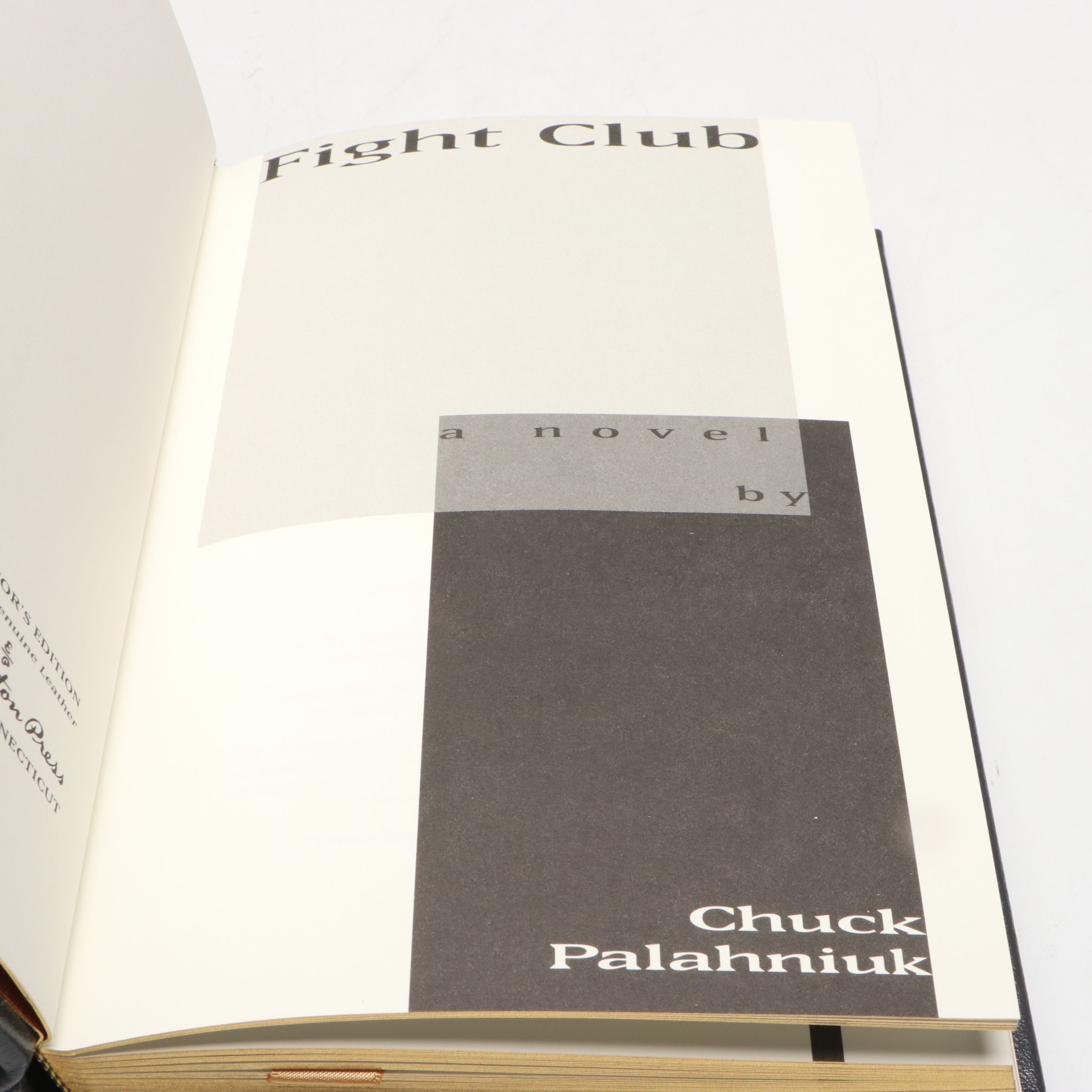 Signed "Fight Club" by Chuck Palahniuk, 2014