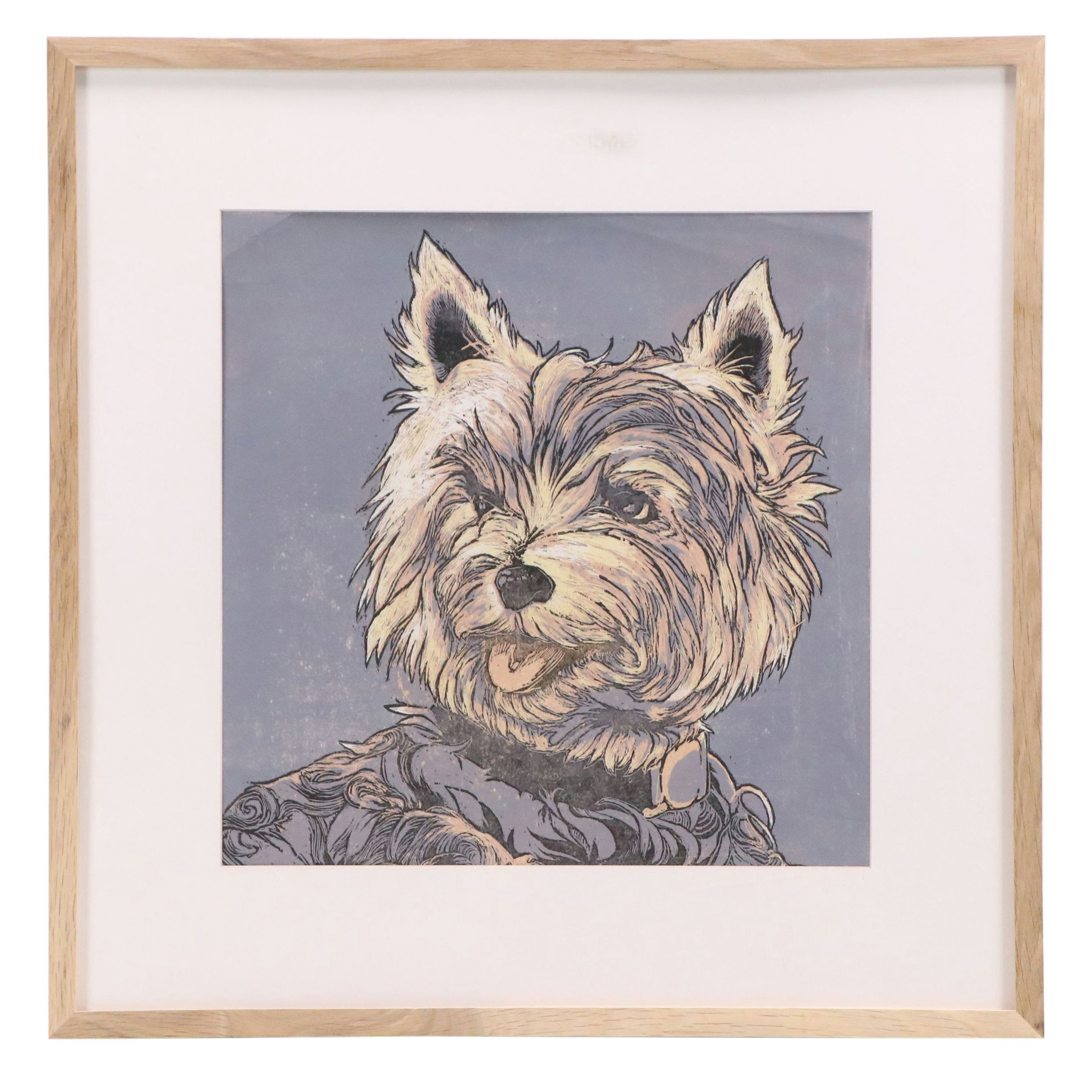 C. F. Dunn Reduction Woodcut "Ellie," 2014