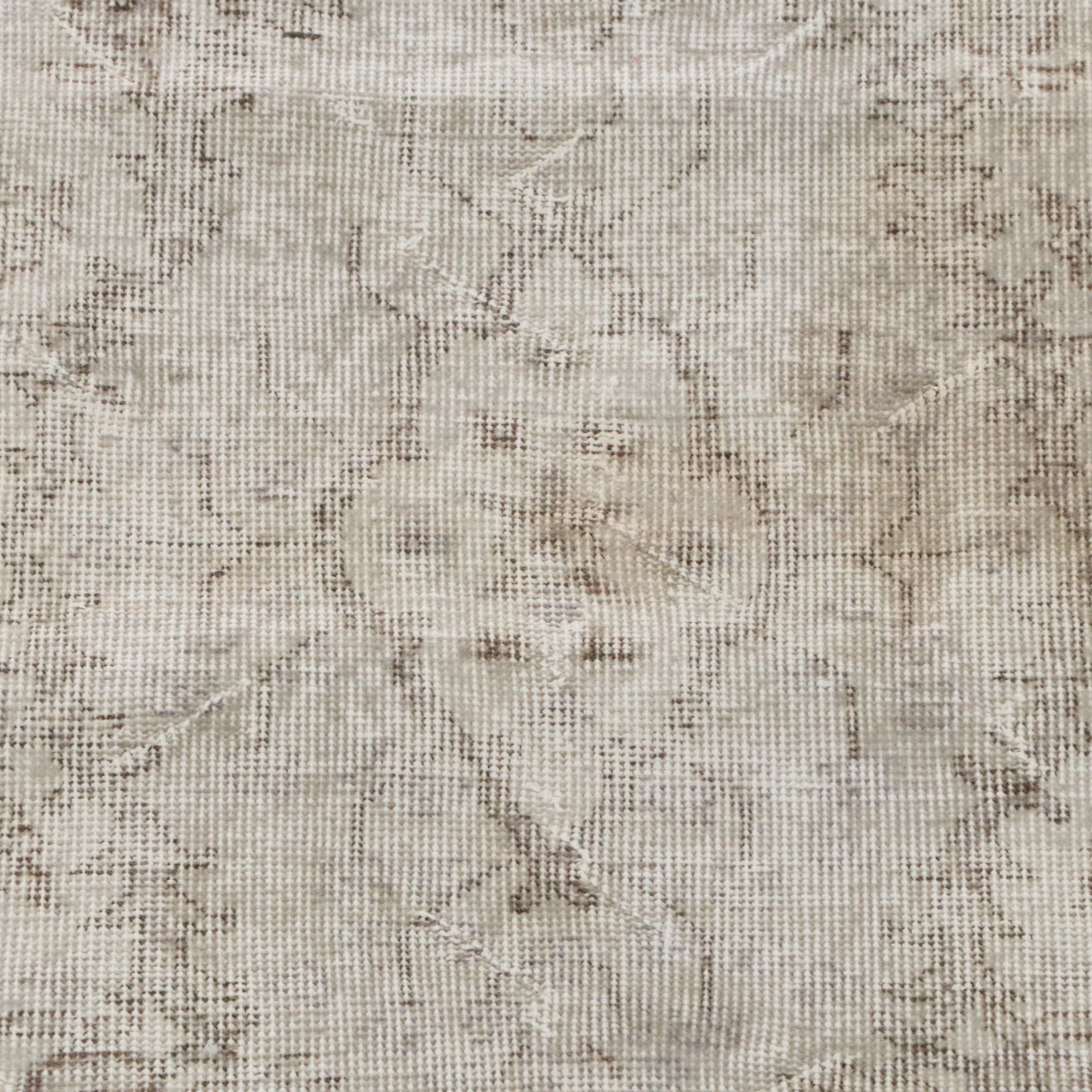 3'6 x 7'5 Hand-Knotted and Shorn Turkish Oushak Area Rug