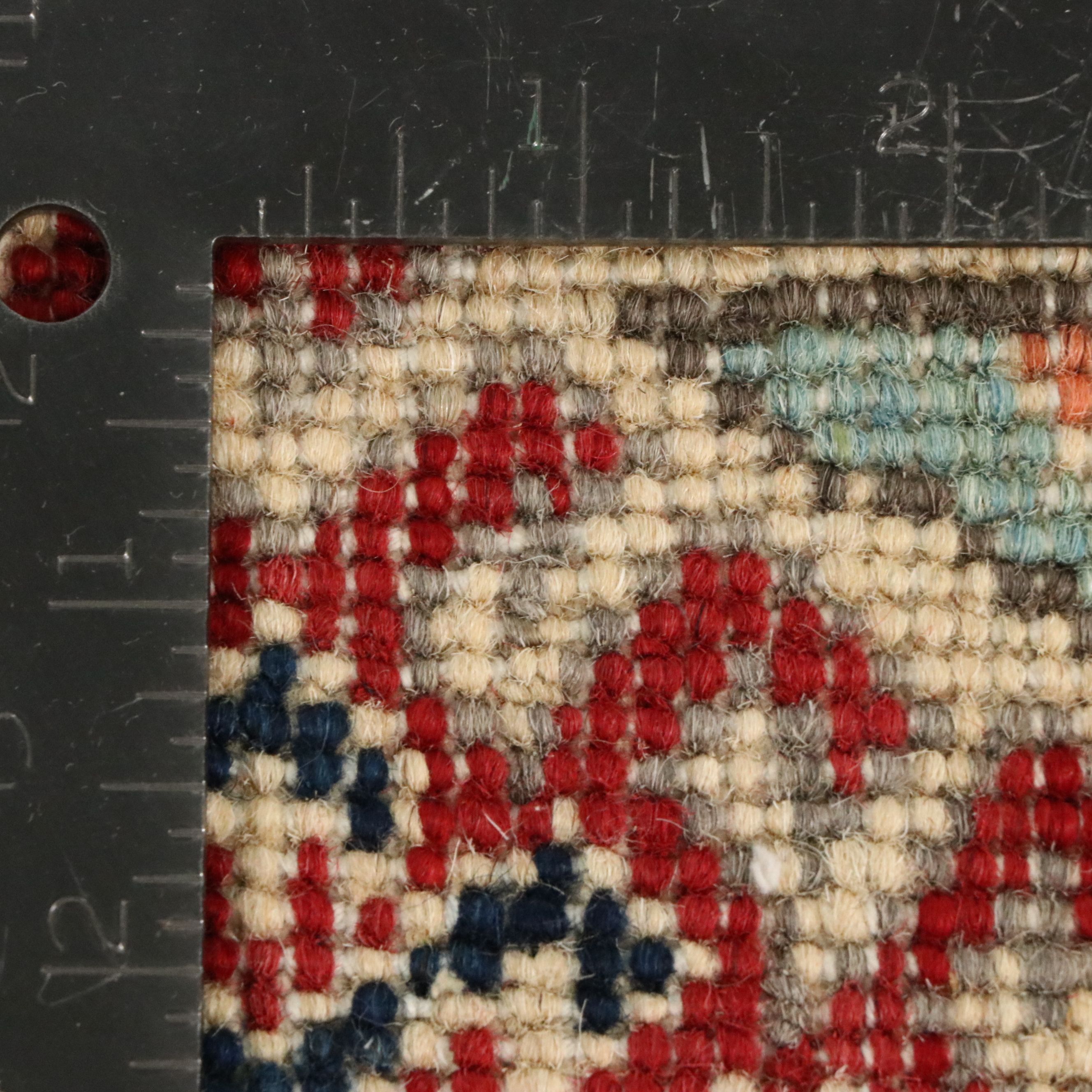 4'11 x 7'2 Hand-Knotted Afghan Kazak Area Rug