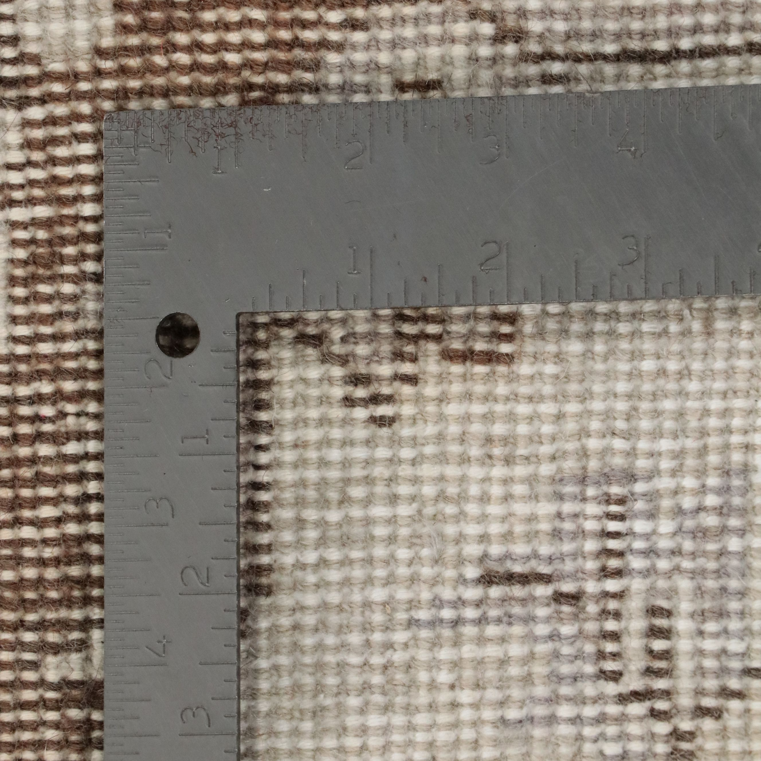 3'6 x 7'5 Hand-Knotted and Shorn Turkish Oushak Area Rug