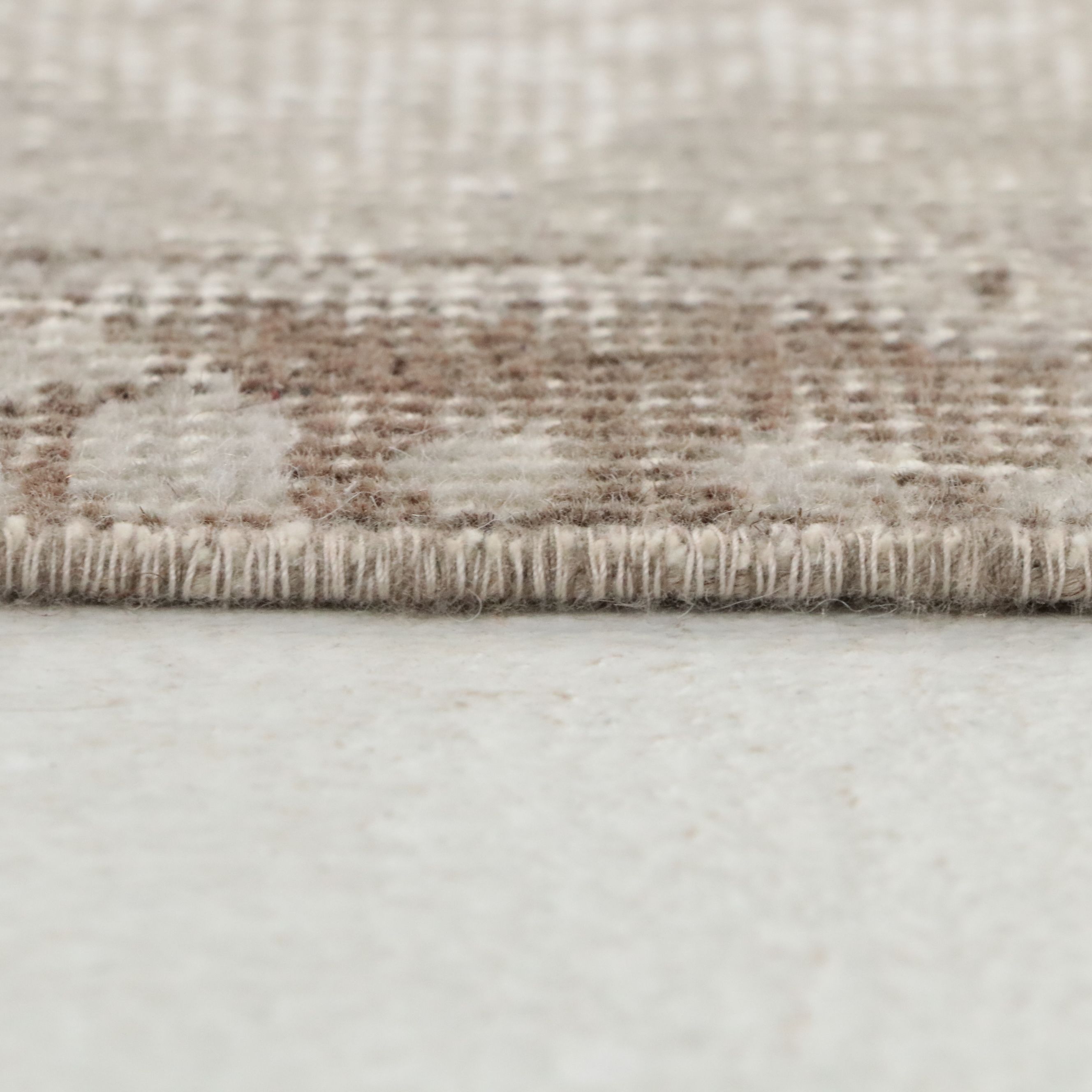 3'6 x 7'5 Hand-Knotted and Shorn Turkish Oushak Area Rug