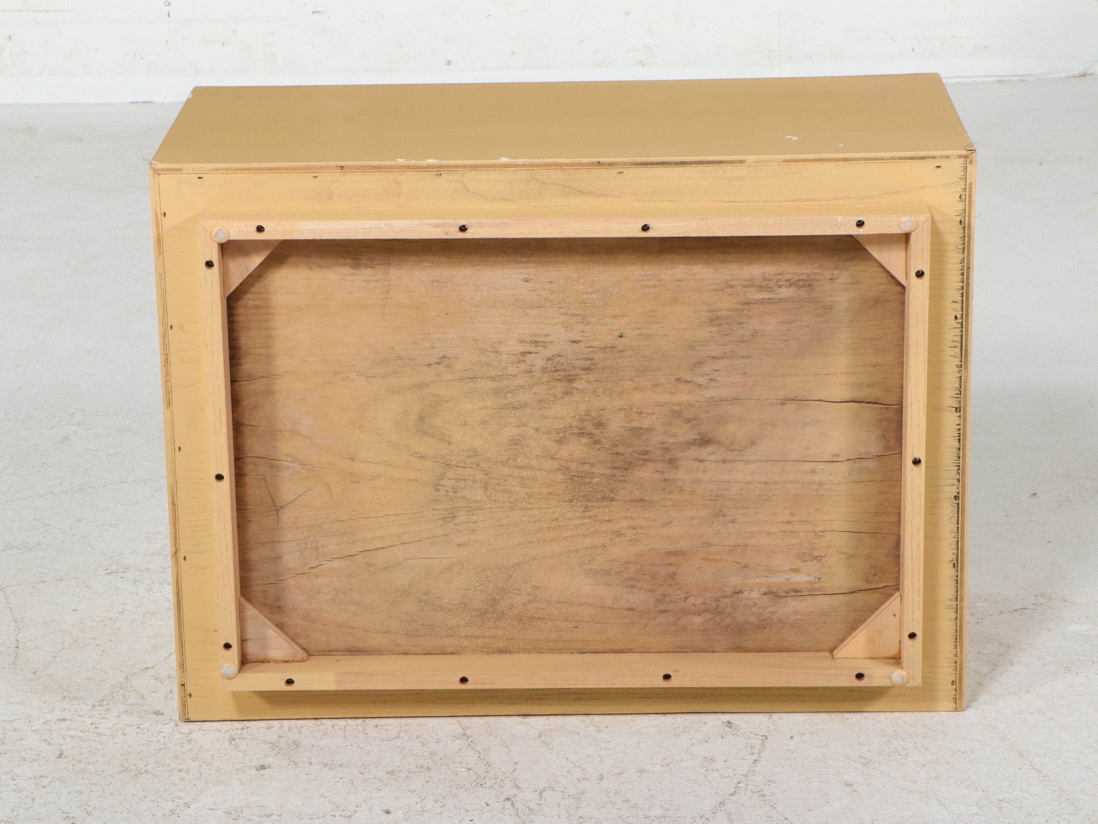 Pair of Postmodern Minimalist Lacquered Cube Side Tables