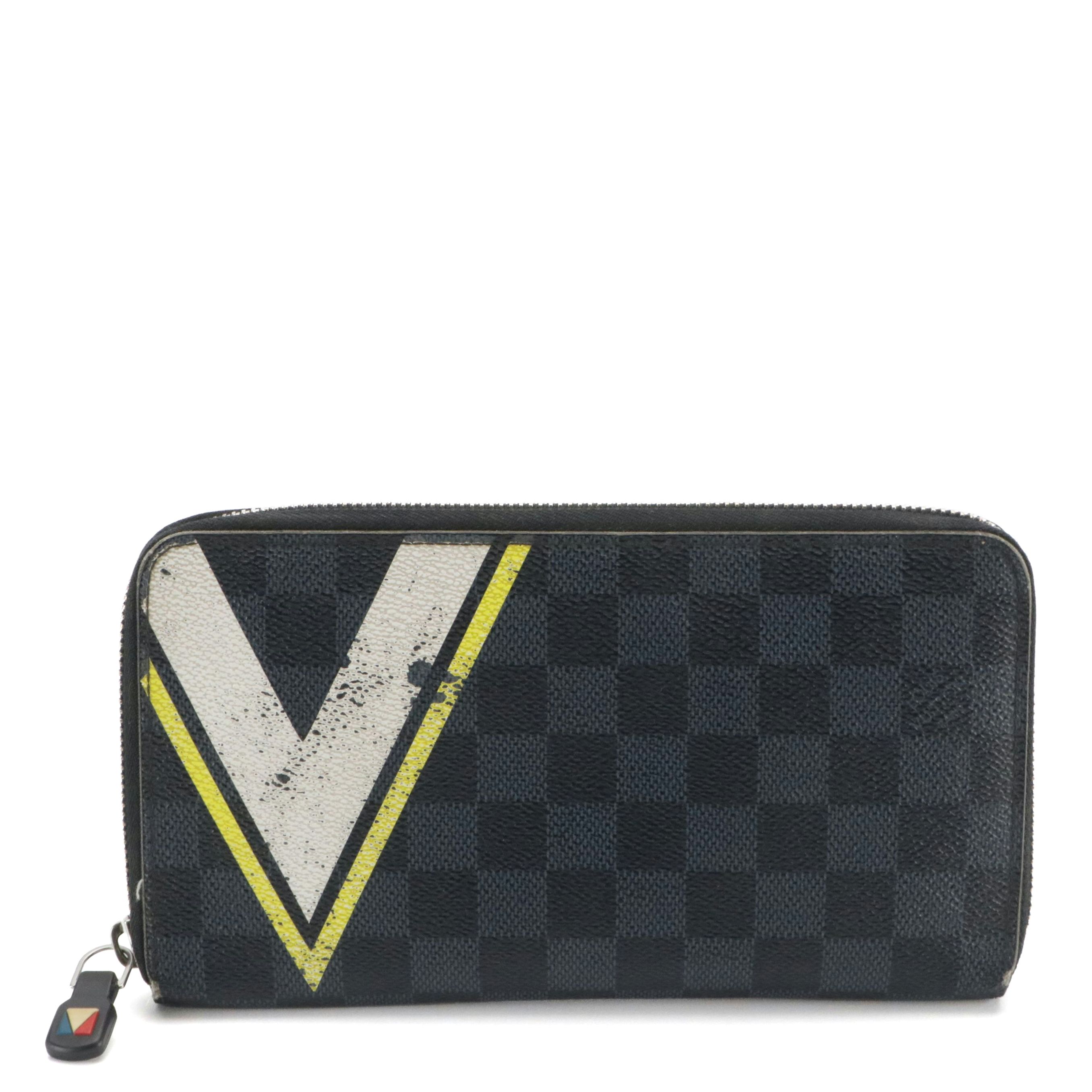 Louis Vuitton America's Cup Zippy Organizer in Damier Cobalt Canvas