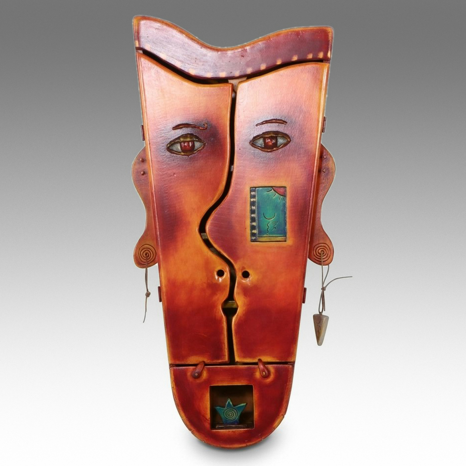 Avner Zabari "Face" Anthropomorphic Wall Cabinet, Late 20th Century