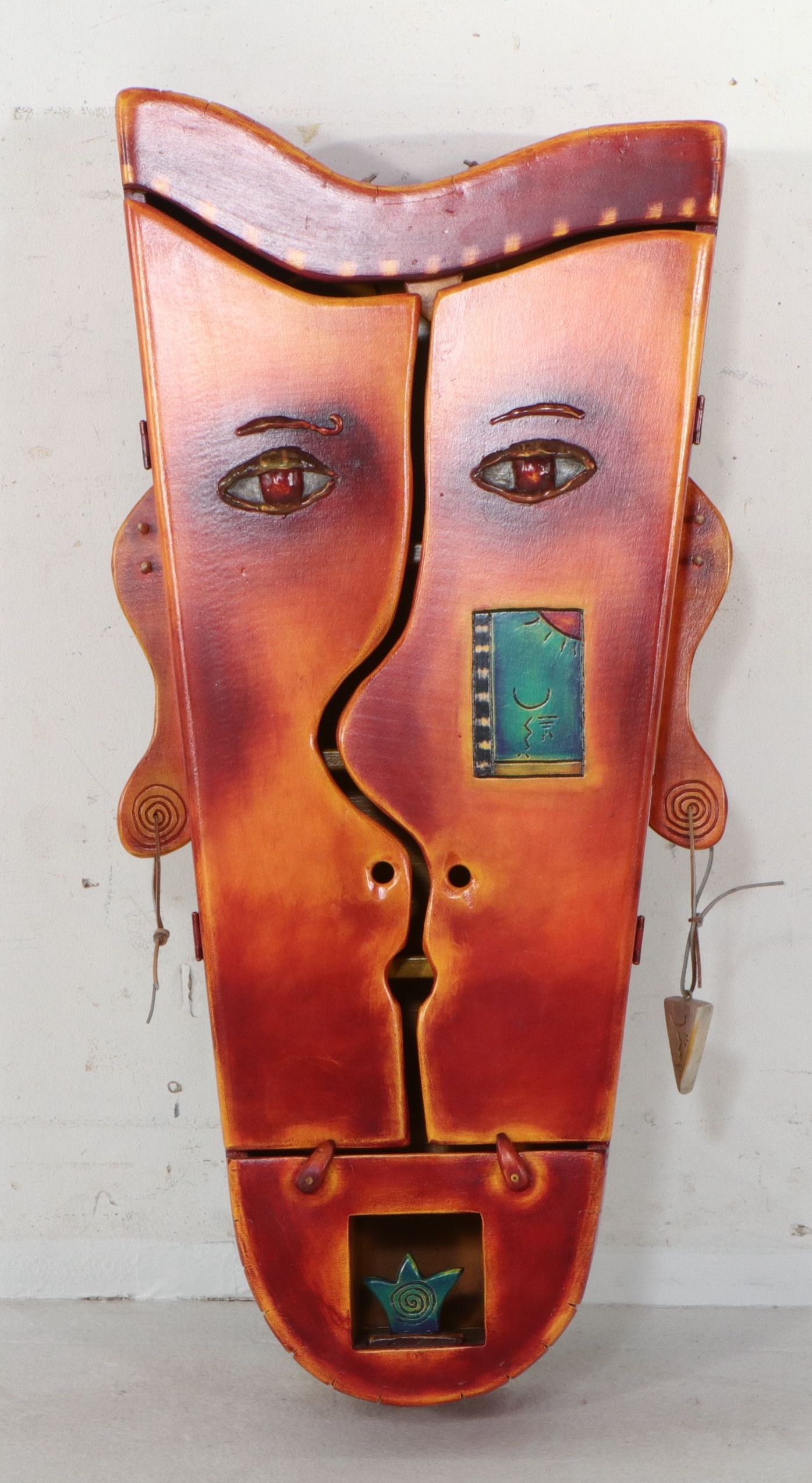 Avner Zabari "Face" Anthropomorphic Wall Cabinet, Late 20th Century