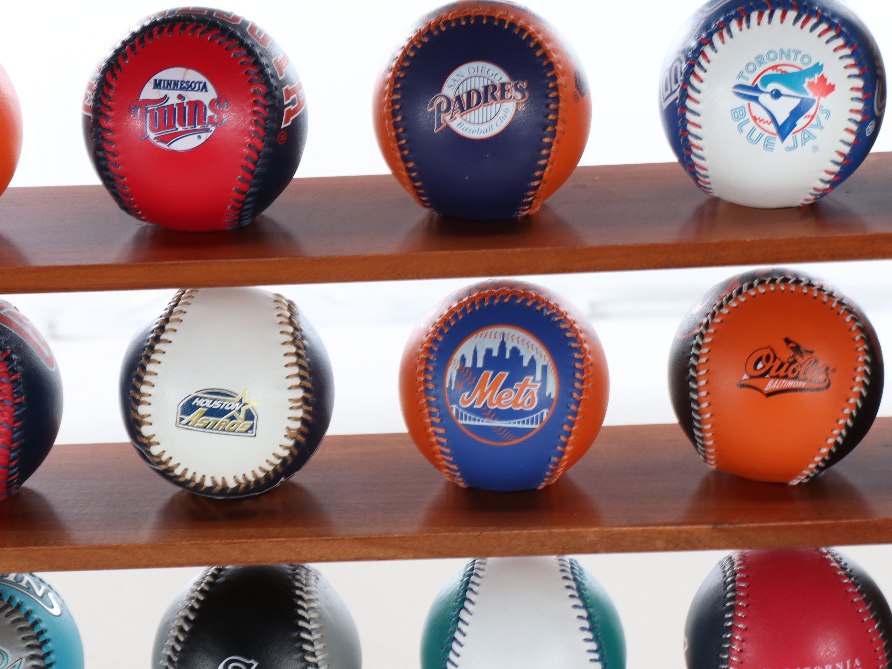 MLB Team Themed Baseballs with Display and More