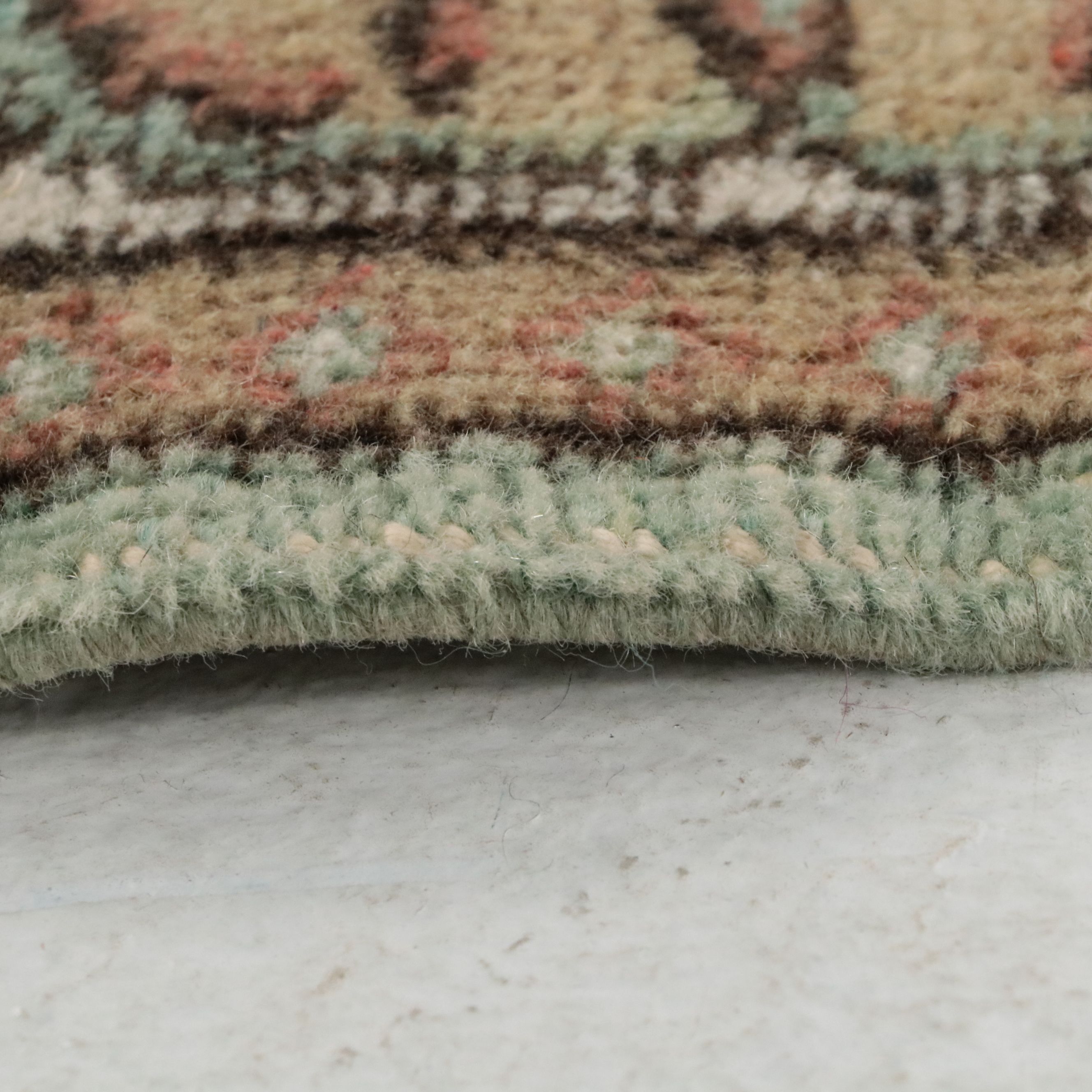 3'11 x 6'11 Hand-Knotted Turkish Anatolian Garden Medallion Area Rug