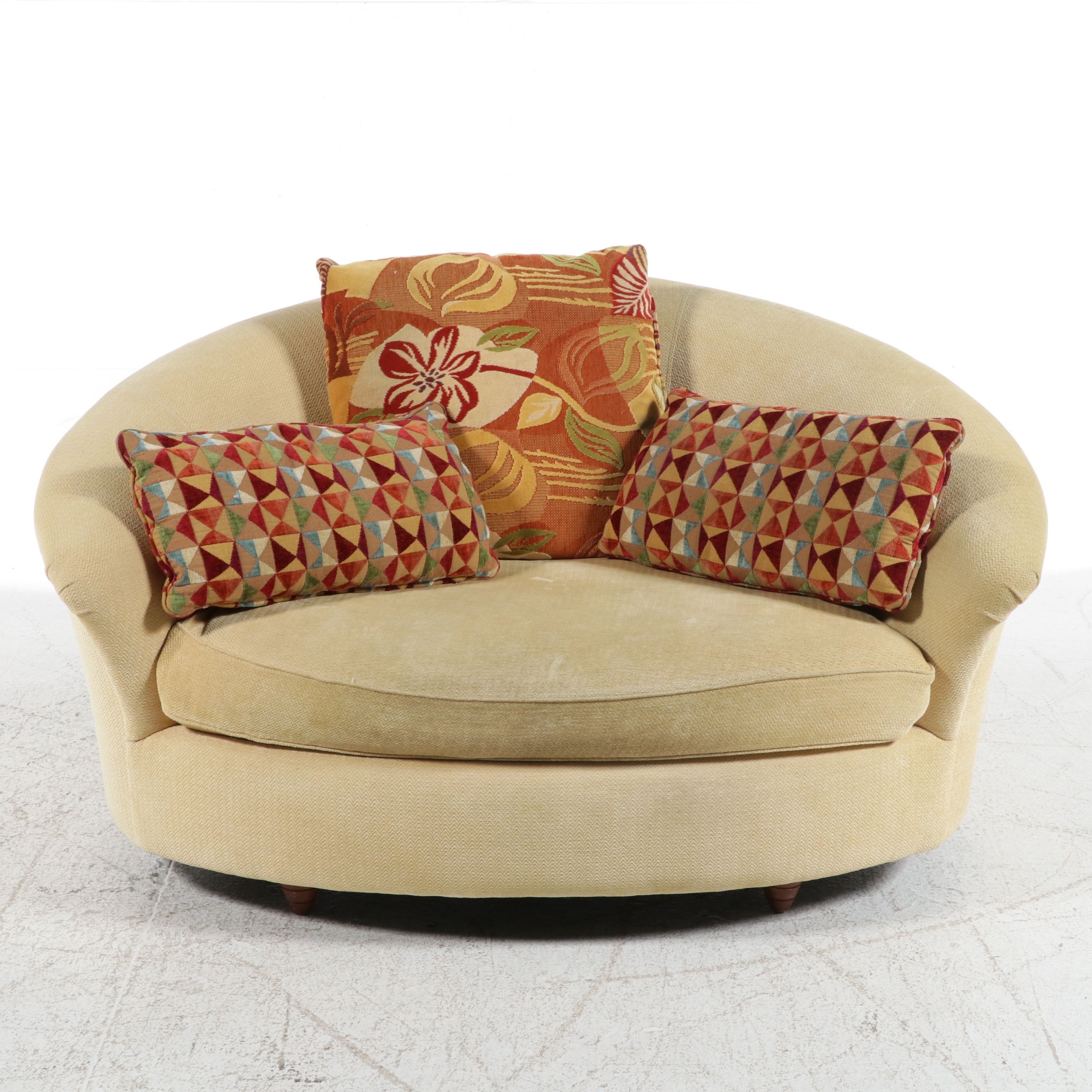 Postmodern Upholstered Loveseat, Late 20th Century to Early 21st Century