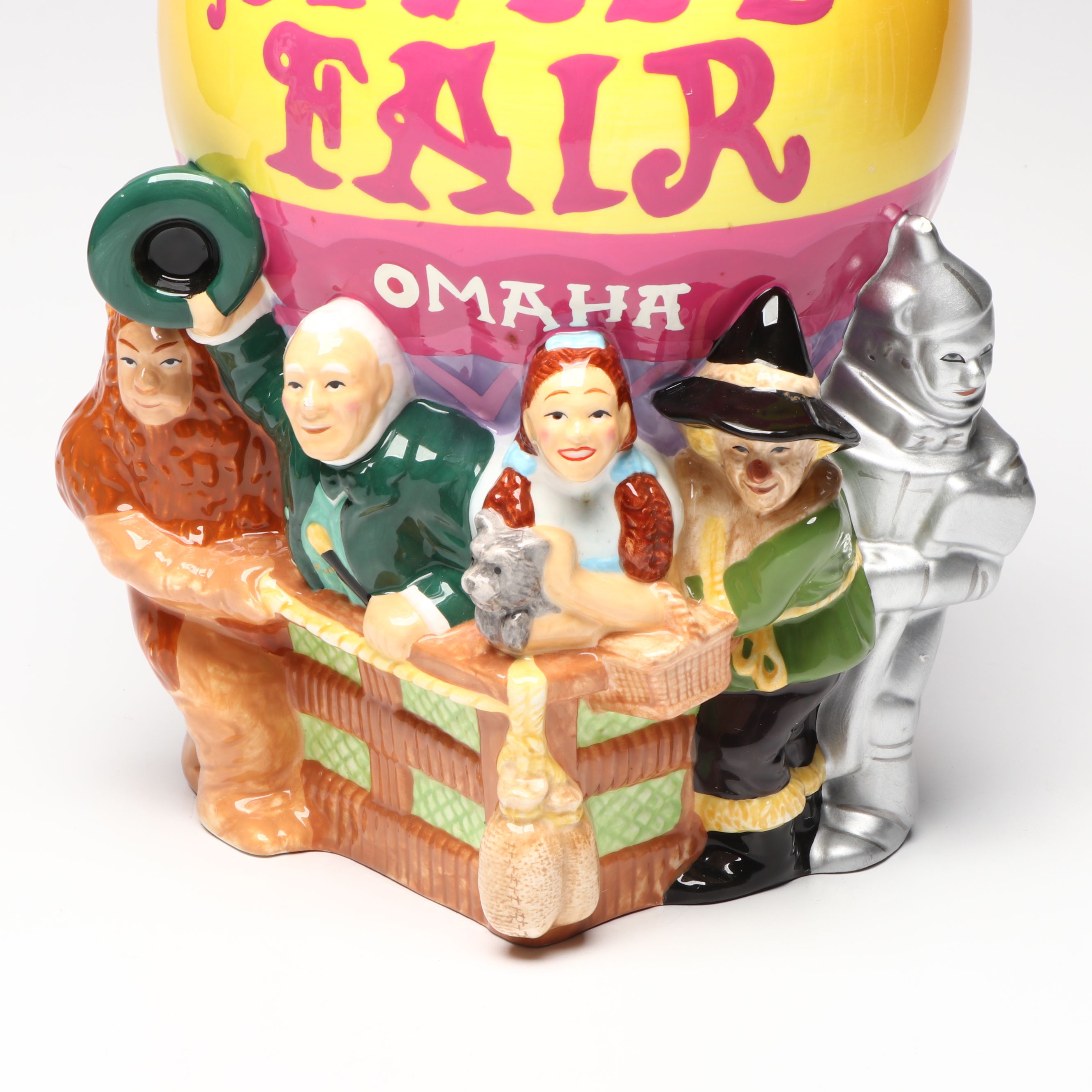 "The Wizard of Oz" Omaha State Fair Ceramic Cookie Jar, 1999