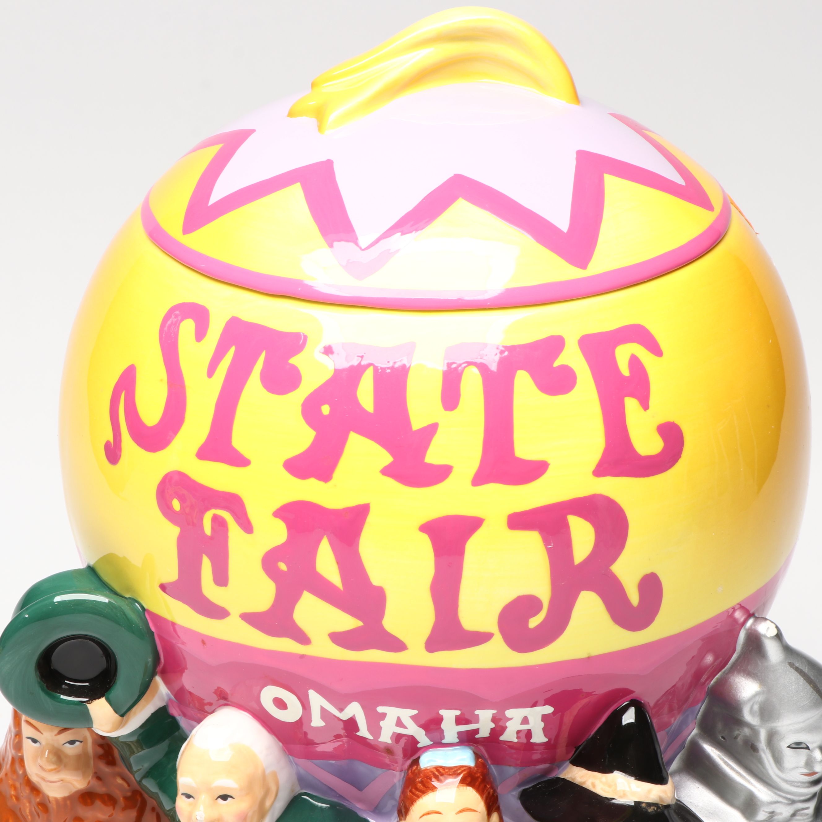 "The Wizard of Oz" Omaha State Fair Ceramic Cookie Jar, 1999