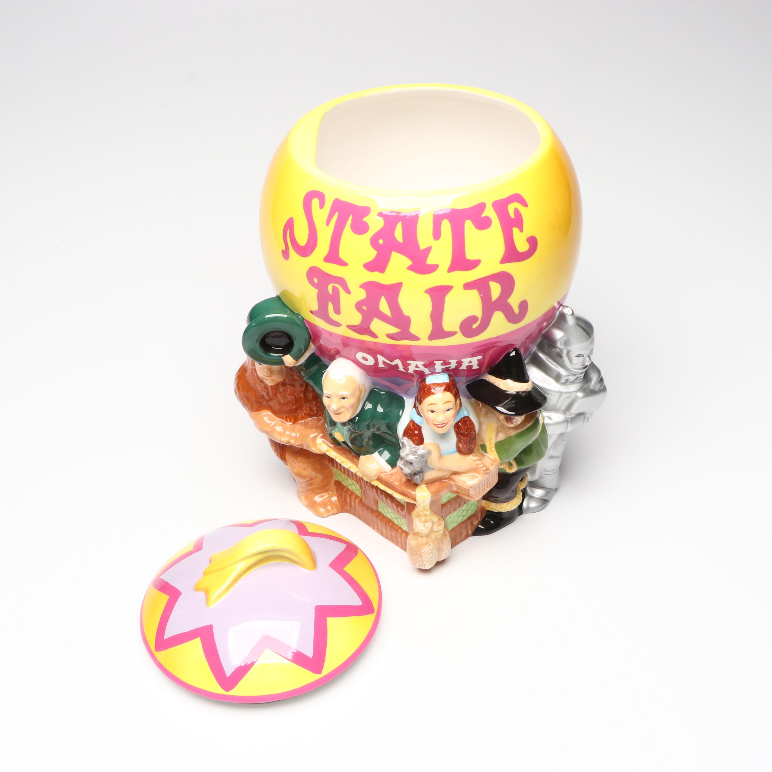 "The Wizard of Oz" Omaha State Fair Ceramic Cookie Jar, 1999