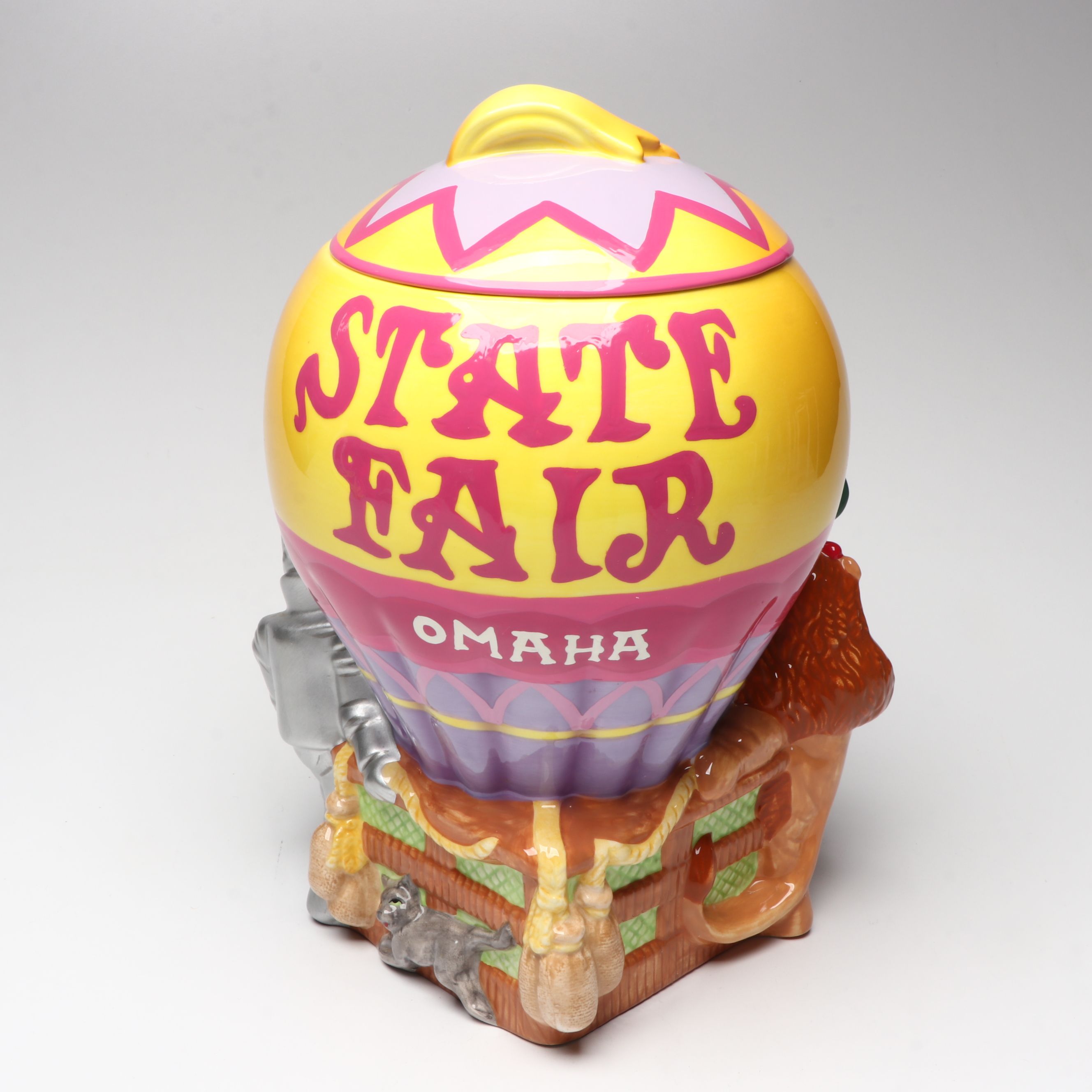 "The Wizard of Oz" Omaha State Fair Ceramic Cookie Jar, 1999