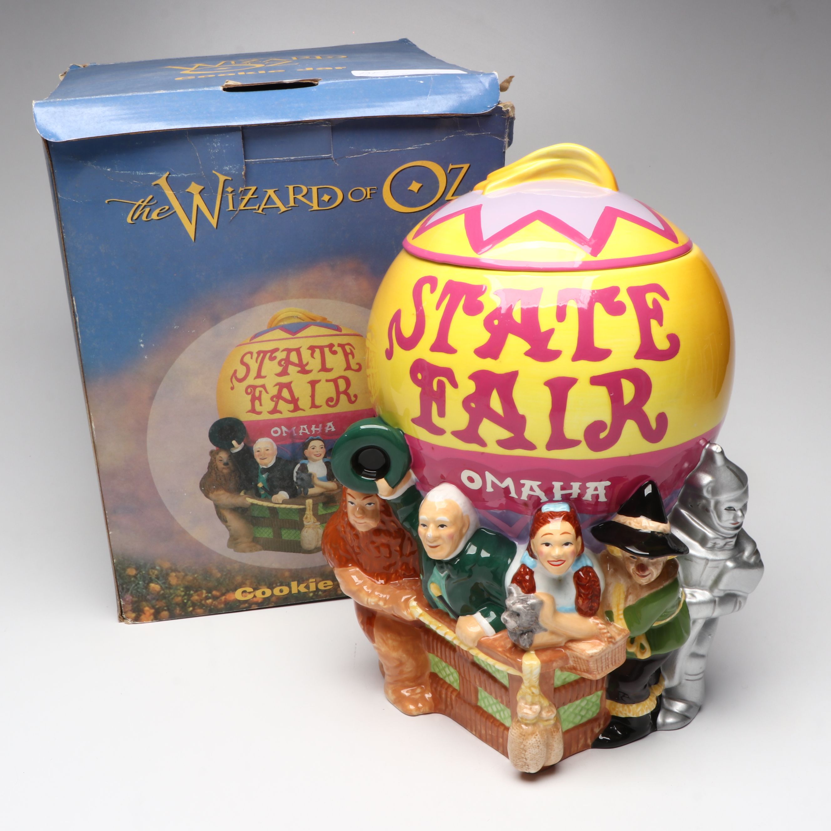 "The Wizard of Oz" Omaha State Fair Ceramic Cookie Jar, 1999