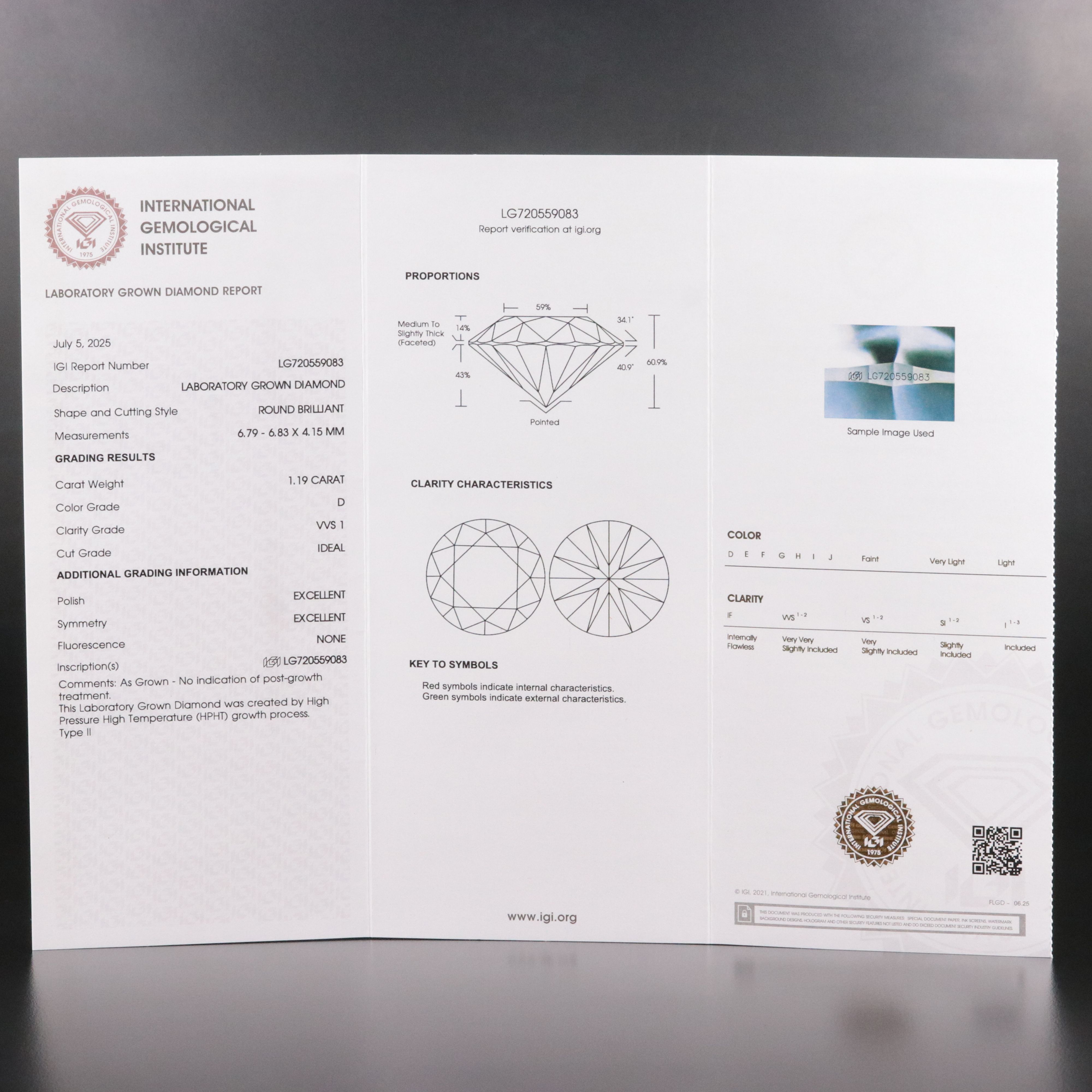 18K 2.38 CTW Lab Grown Diamond Stud Earrings with IGI Reports