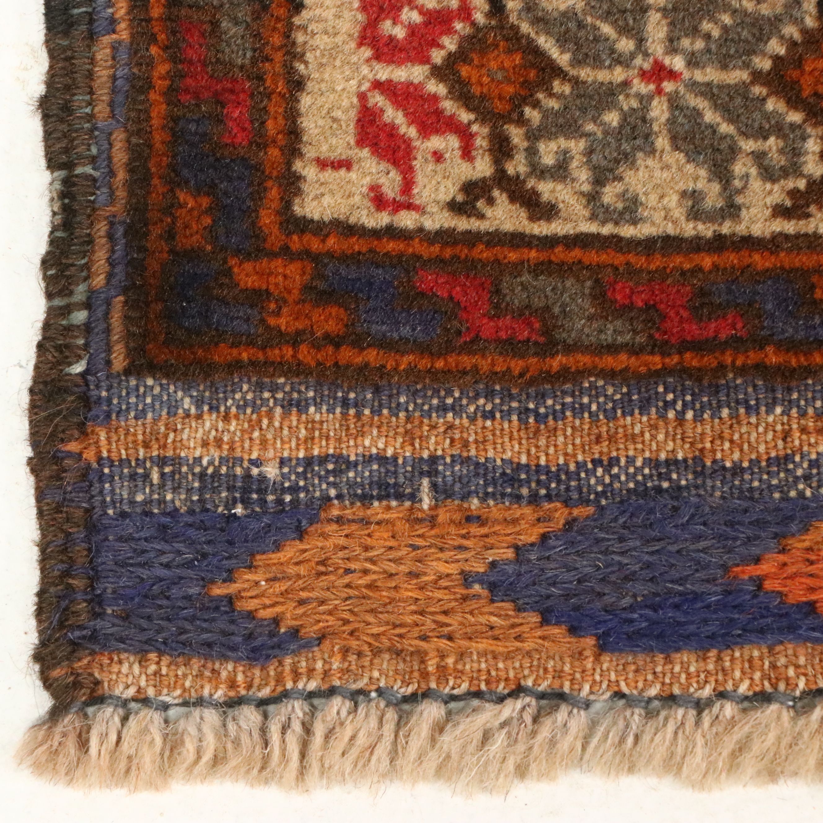 2'11 x 4'7 Hand-Knotted Afghan Baluch Prayer Rug