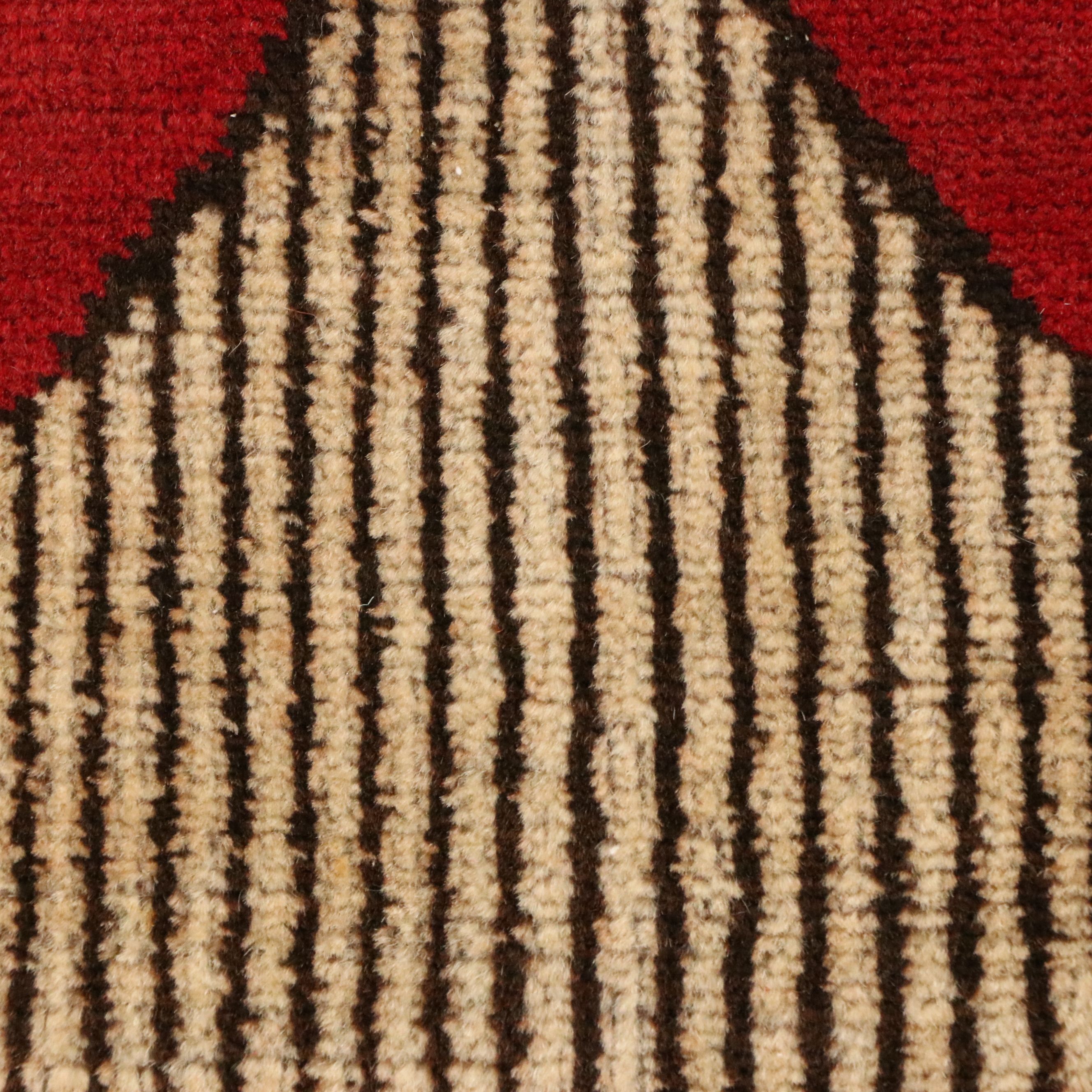 2'11 x 4'7 Hand-Knotted Afghan Baluch Prayer Rug