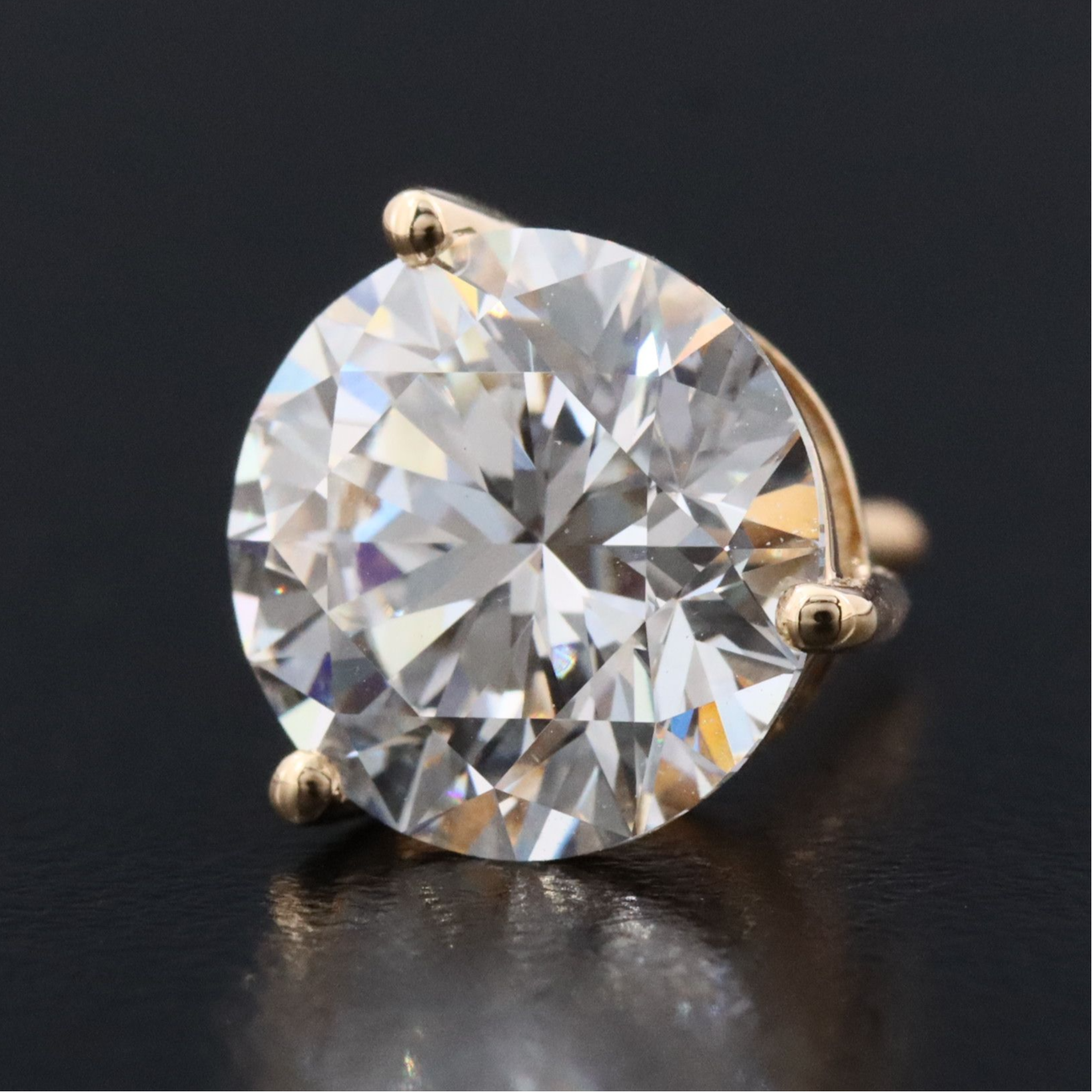 18K 5.10 CTW Lab Grown Diamond Stud Earrings with IGI Reports