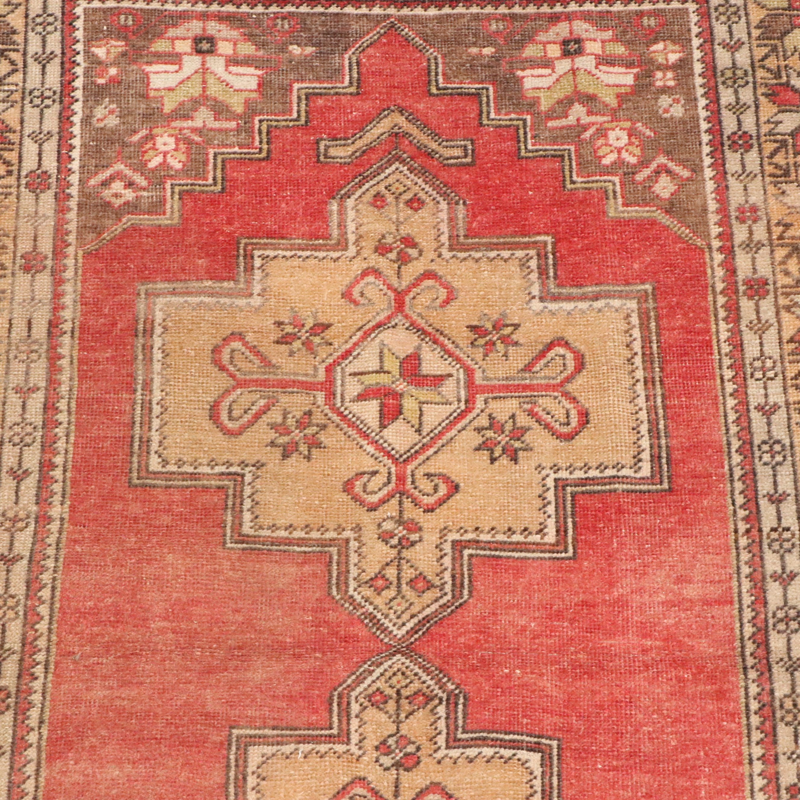 4'4 x 7'7 Hand-Knotted Turkish Anatolian Area Rug