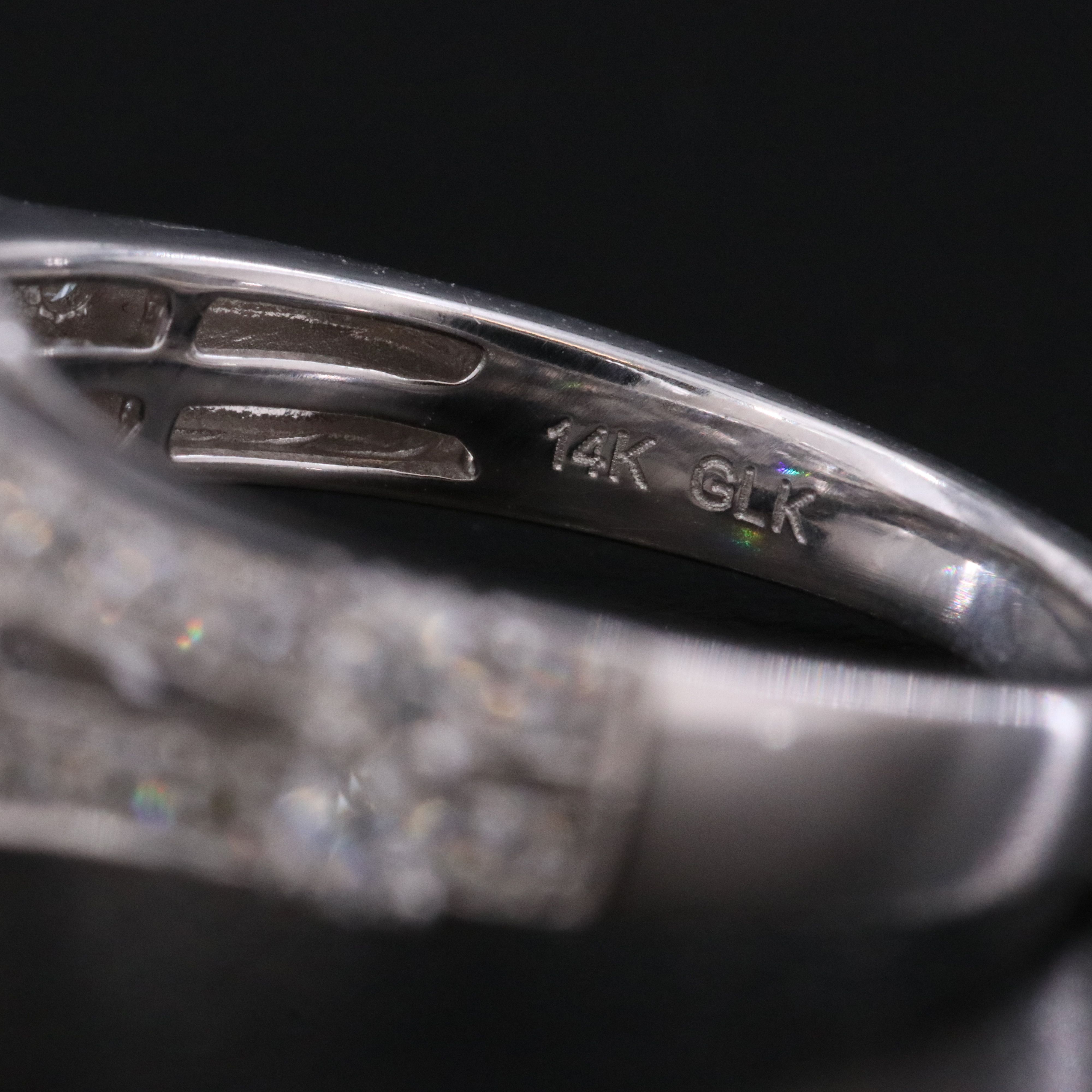 14K 1.00 CTW Diamond with Mosaic Center Ring