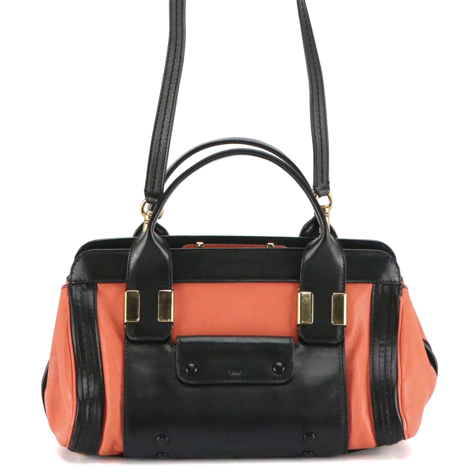 Chloé Bicolor Leather Alice Two-Way Bag