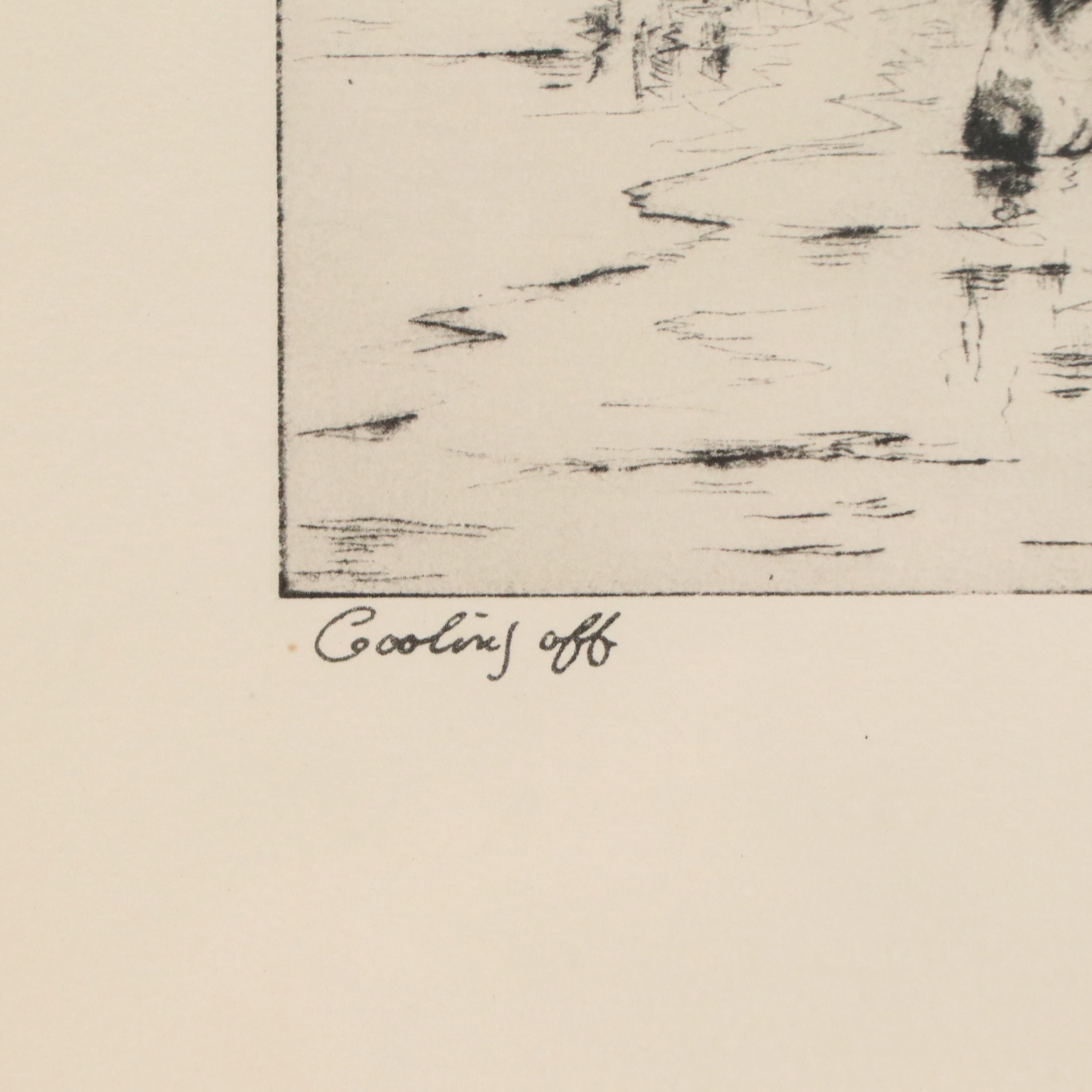 After Percival Rosseau "Bill's Covey" and Other Rotogravure Print, 20th Century