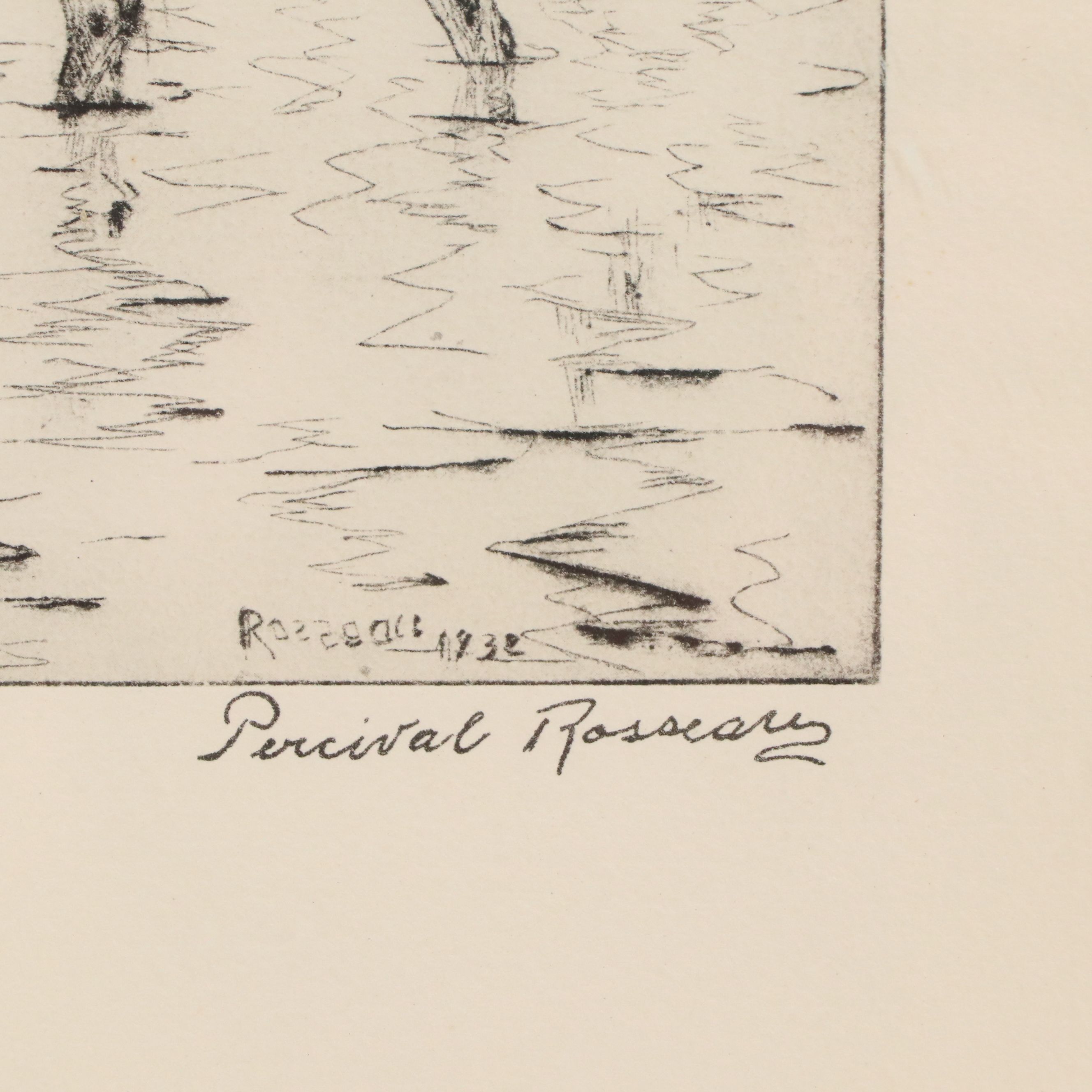 After Percival Rosseau "Bill's Covey" and Other Rotogravure Print, 20th Century