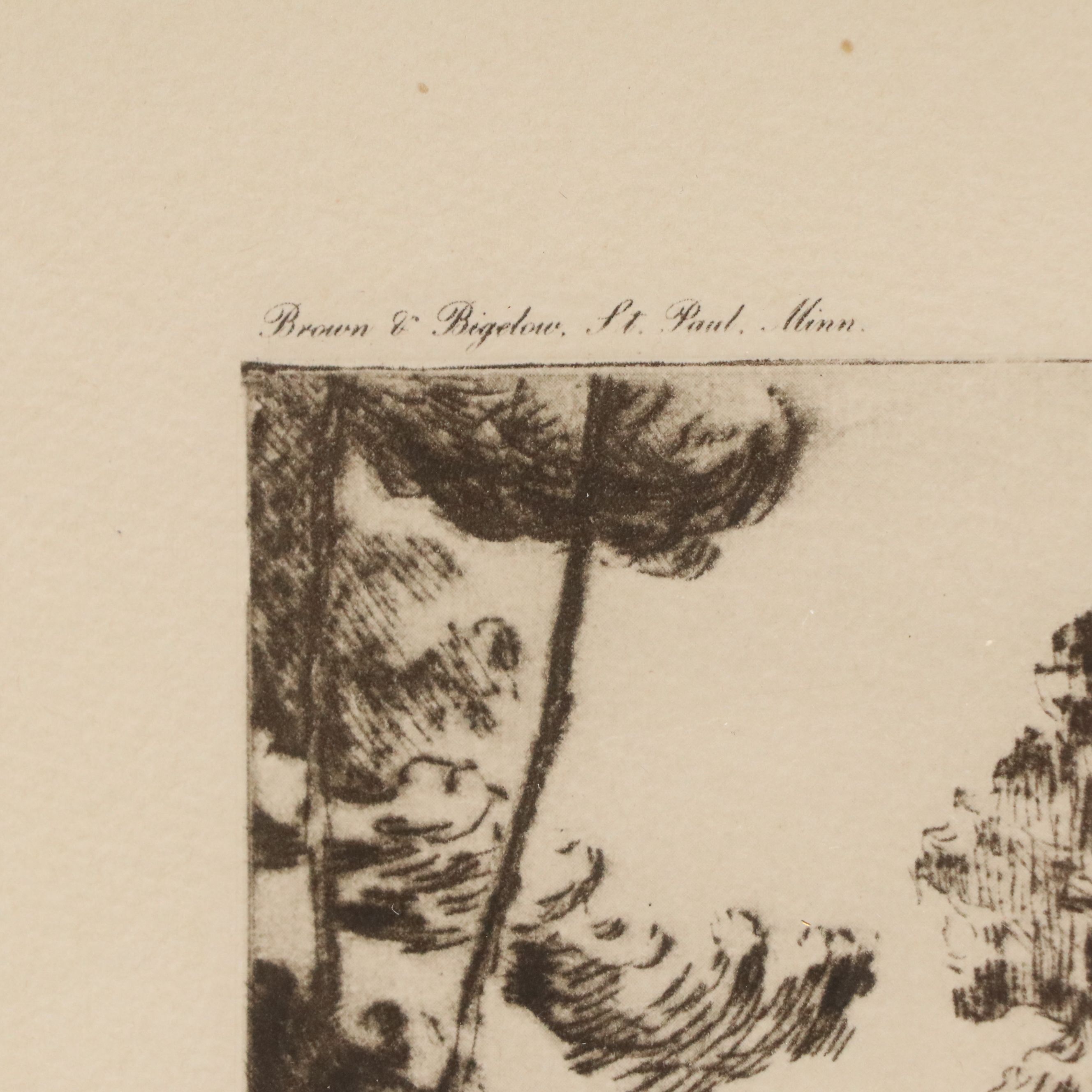 After Percival Rosseau "Bill's Covey" and Other Rotogravure Print, 20th Century