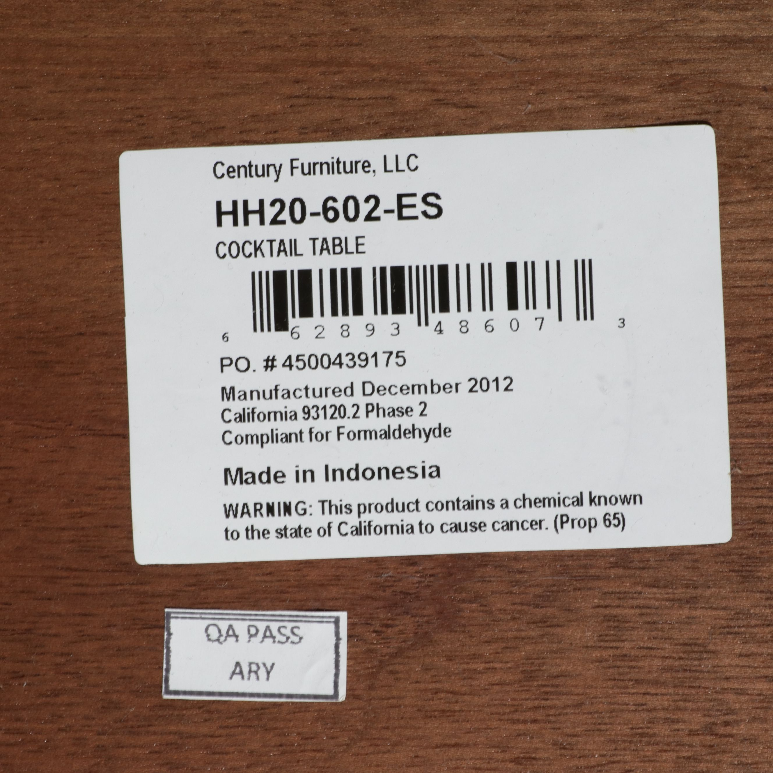 Century Furniture Contemporary Coffee Table