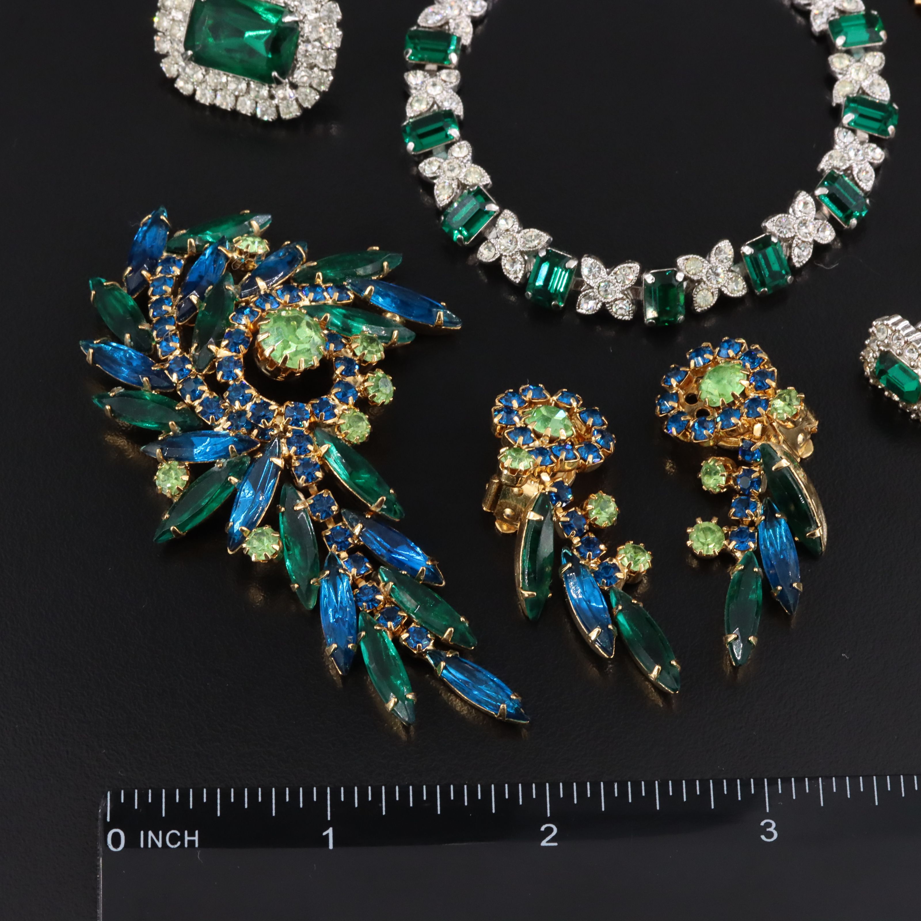 Austrian Schoffel & Co. Crystal Bracelet Featured in Rhinestone Jewelry