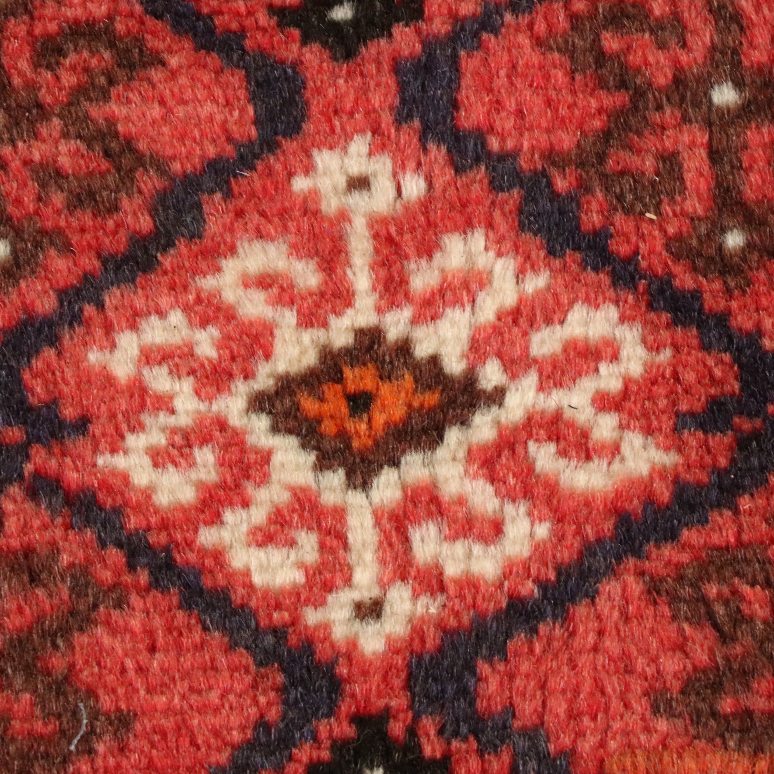 4'3 x 6'6 Hand-Knotted Persian Hamadan Area Rug