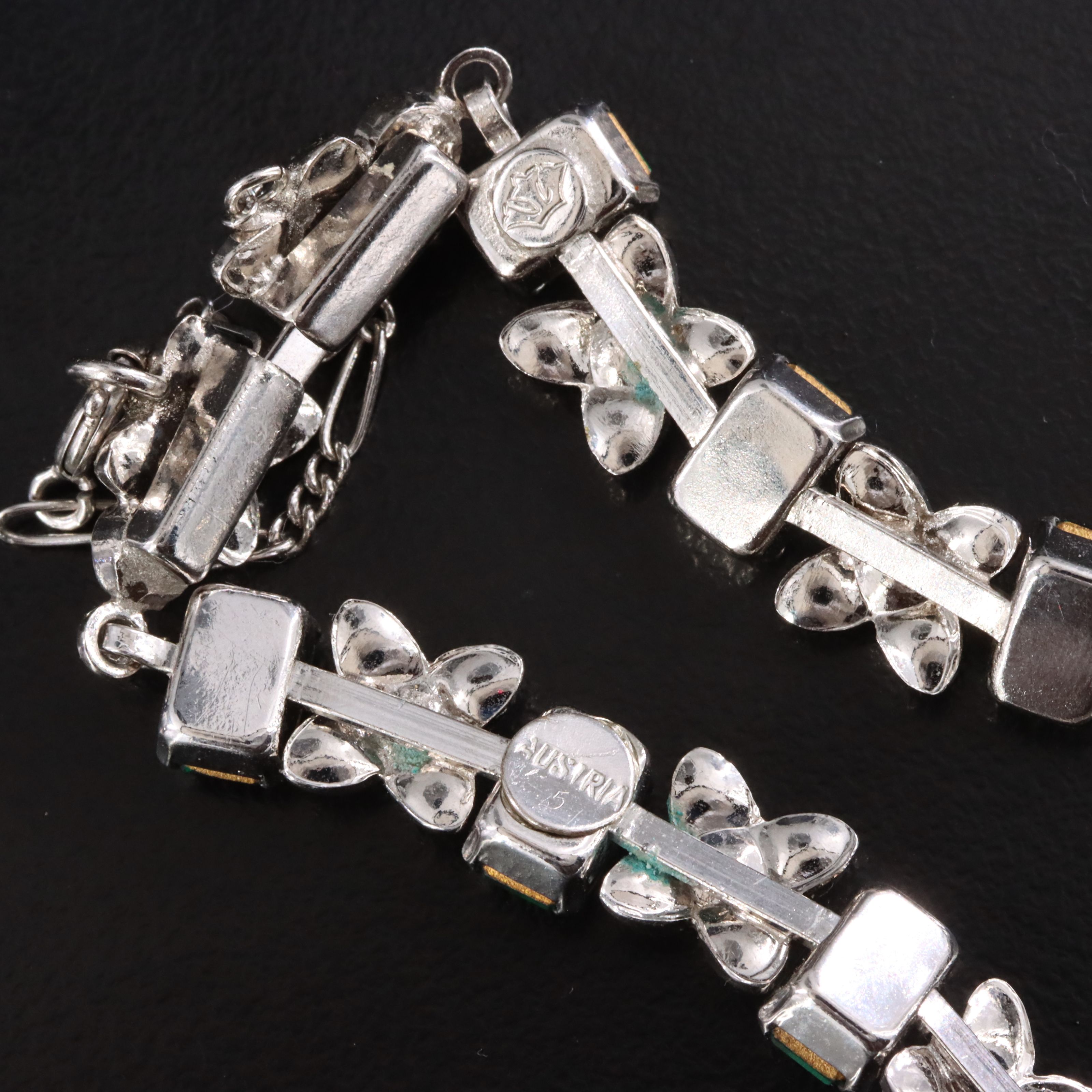 Austrian Schoffel & Co. Crystal Bracelet Featured in Rhinestone Jewelry