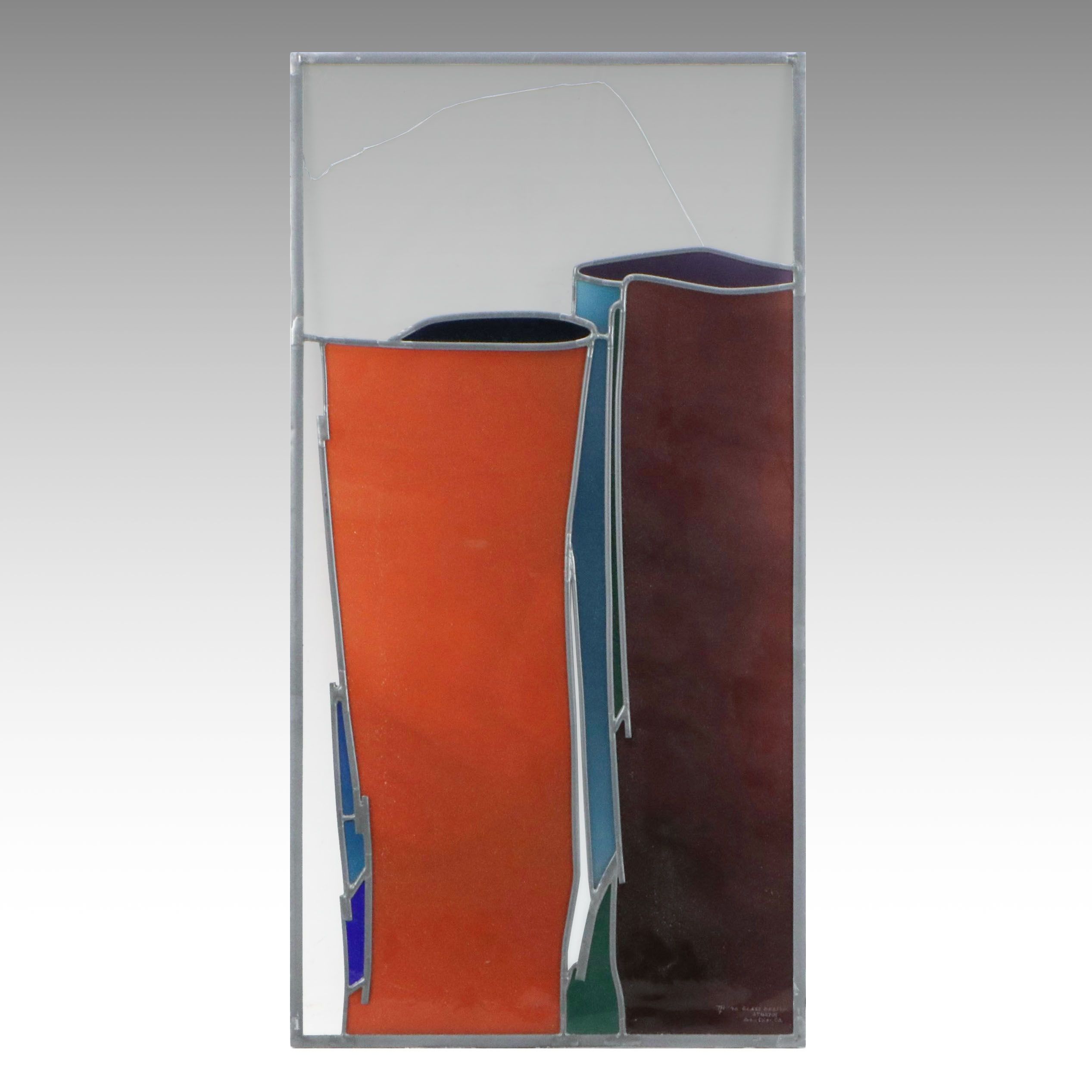 Abstract Stained Glass Panel