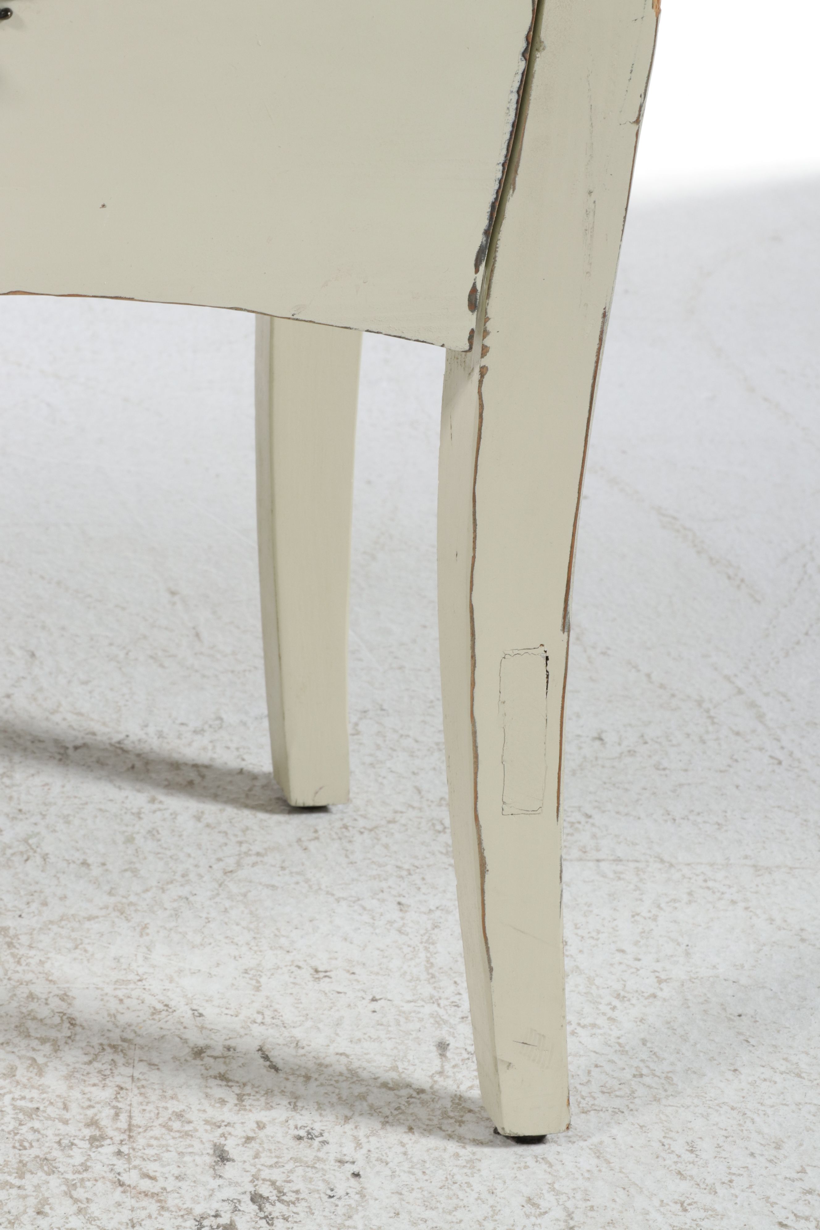 French Provincial Style Distressed Painted Commode, Mid to Late 20th Century