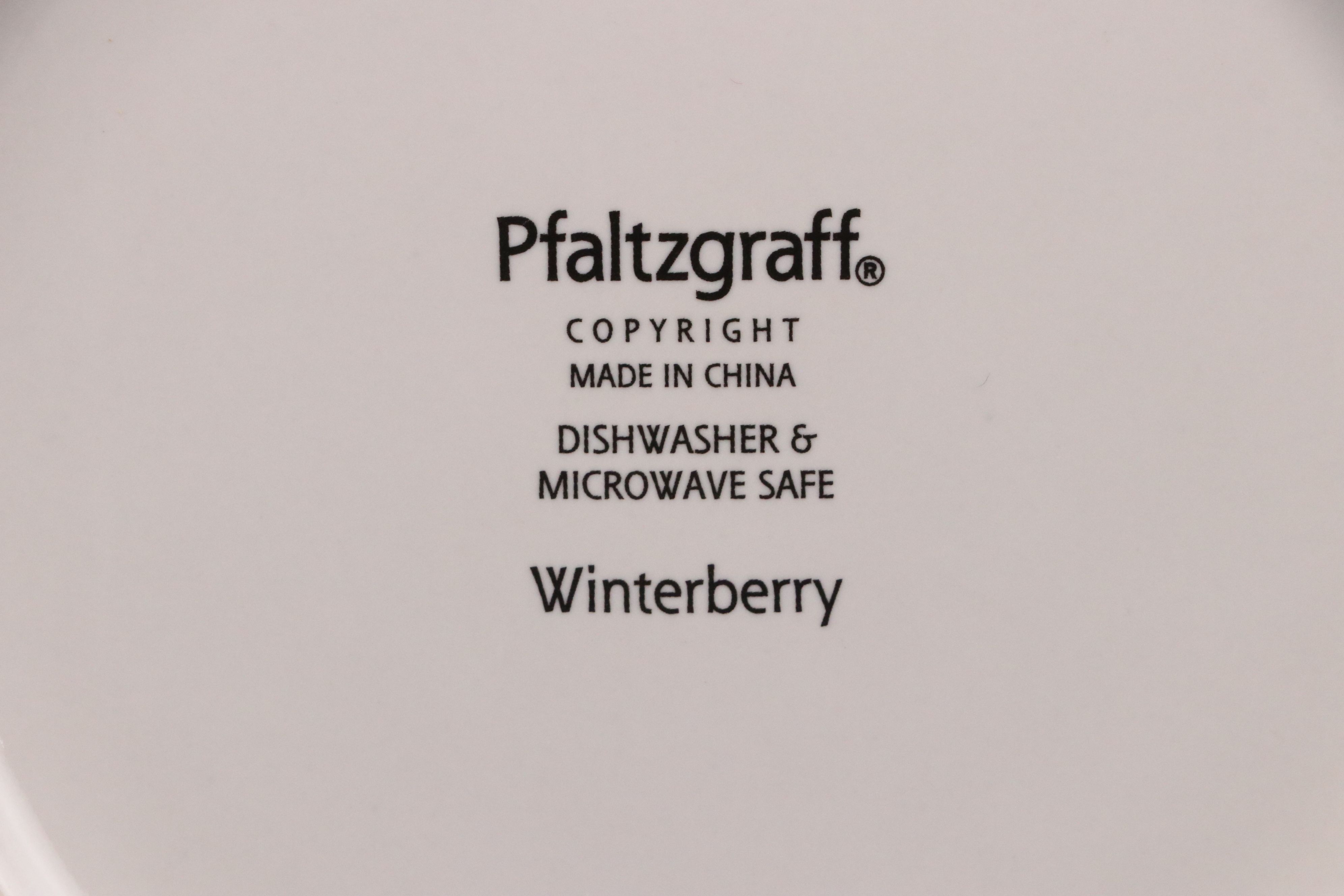 Pfaltzgraff "Winterberry" Ceramic Seasonal Dinnerware and Table Accessories