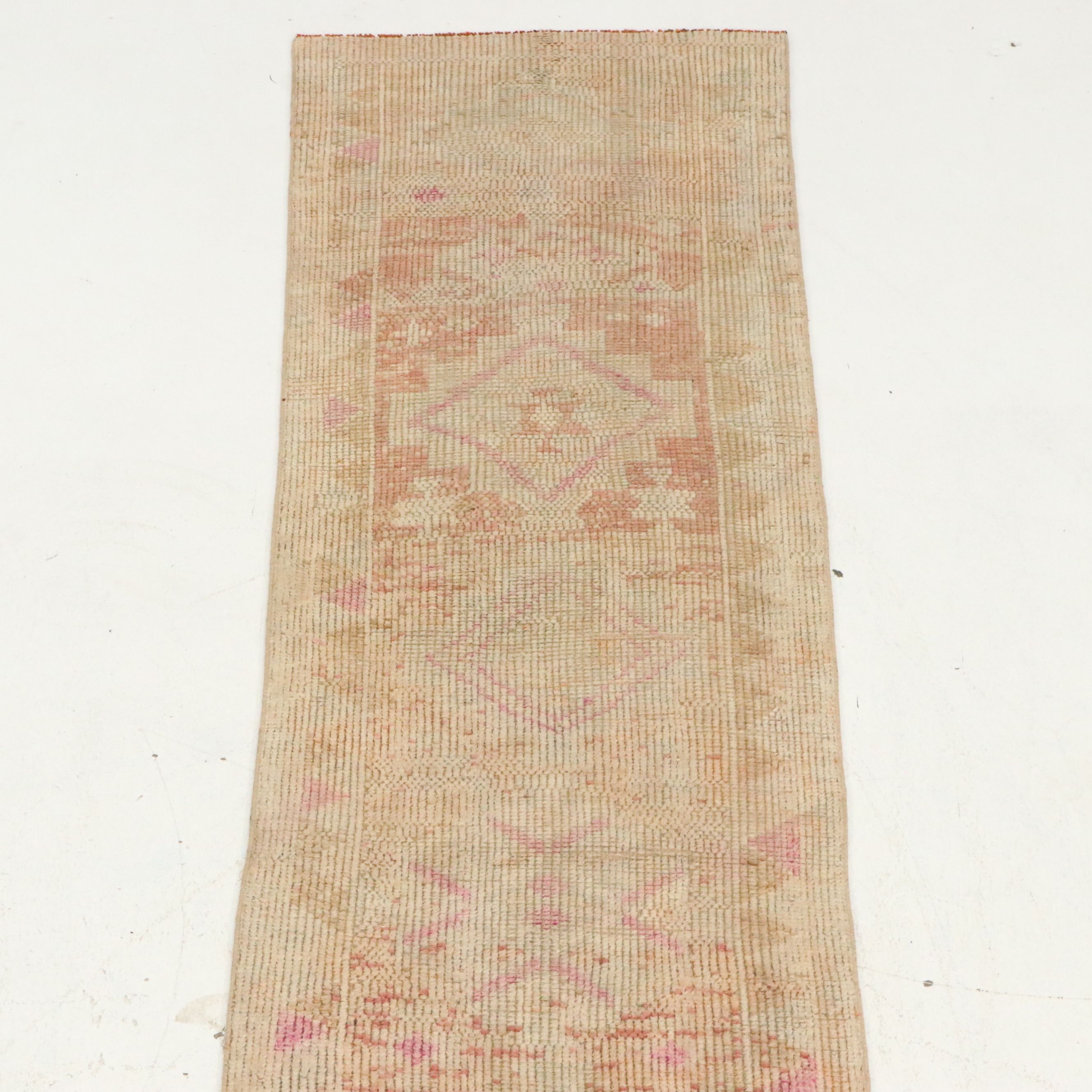 2'6 x 11'9 Hand-Knotted Turkish Village Carpet Runner