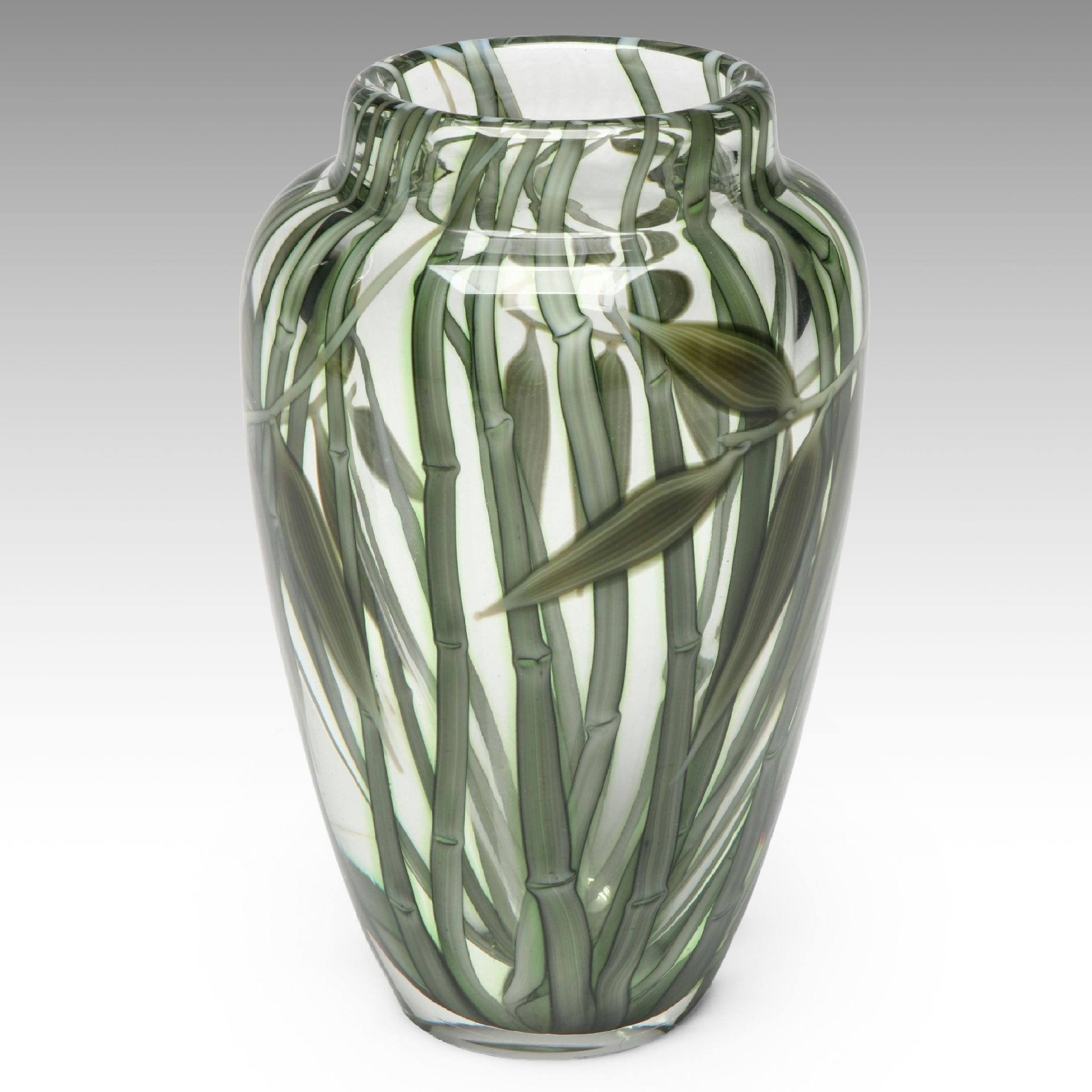 Bruce Sillars for Orient & Flume Bamboo Cased Glass Vase