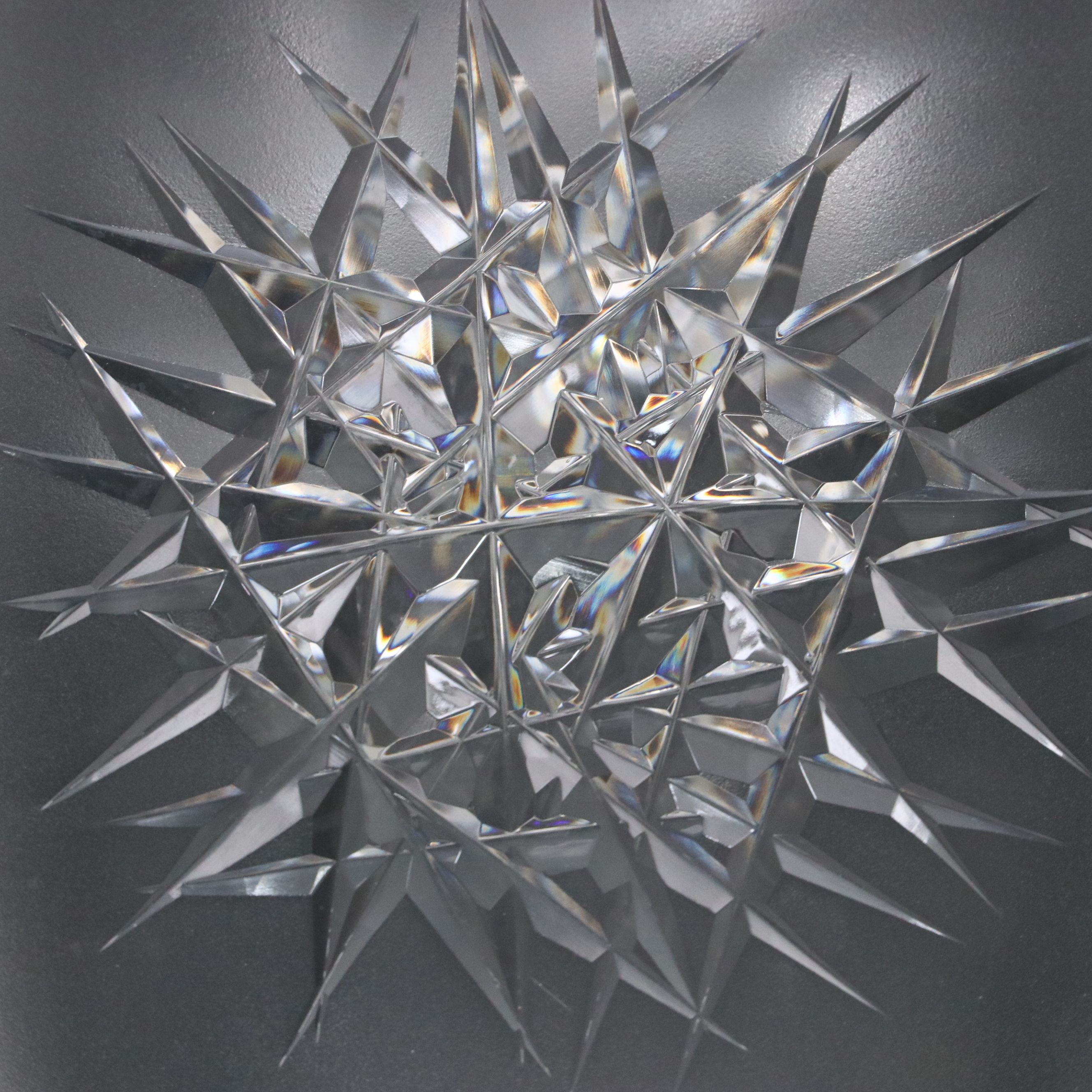 Hoya Japanese Crystal Vase, Mid to Late 20th Century