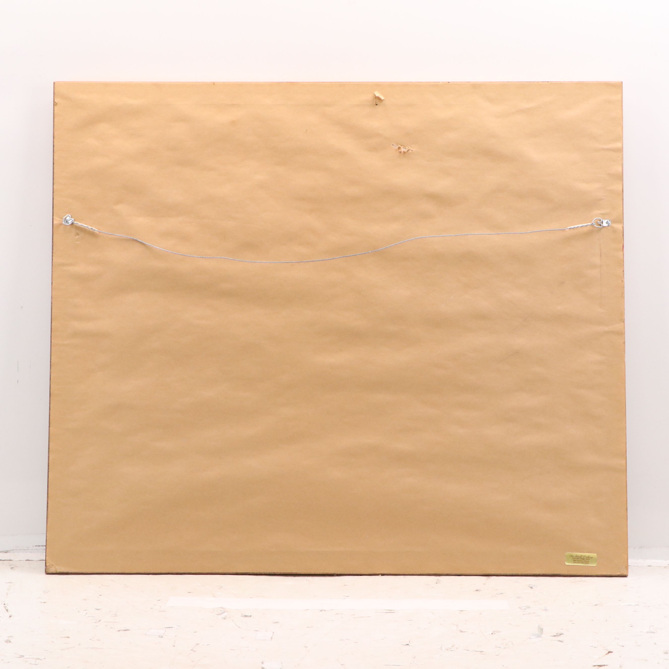 Robert Frank Oil Pastel Drawing of Winter Creek, Late 20th to Early 21st Century