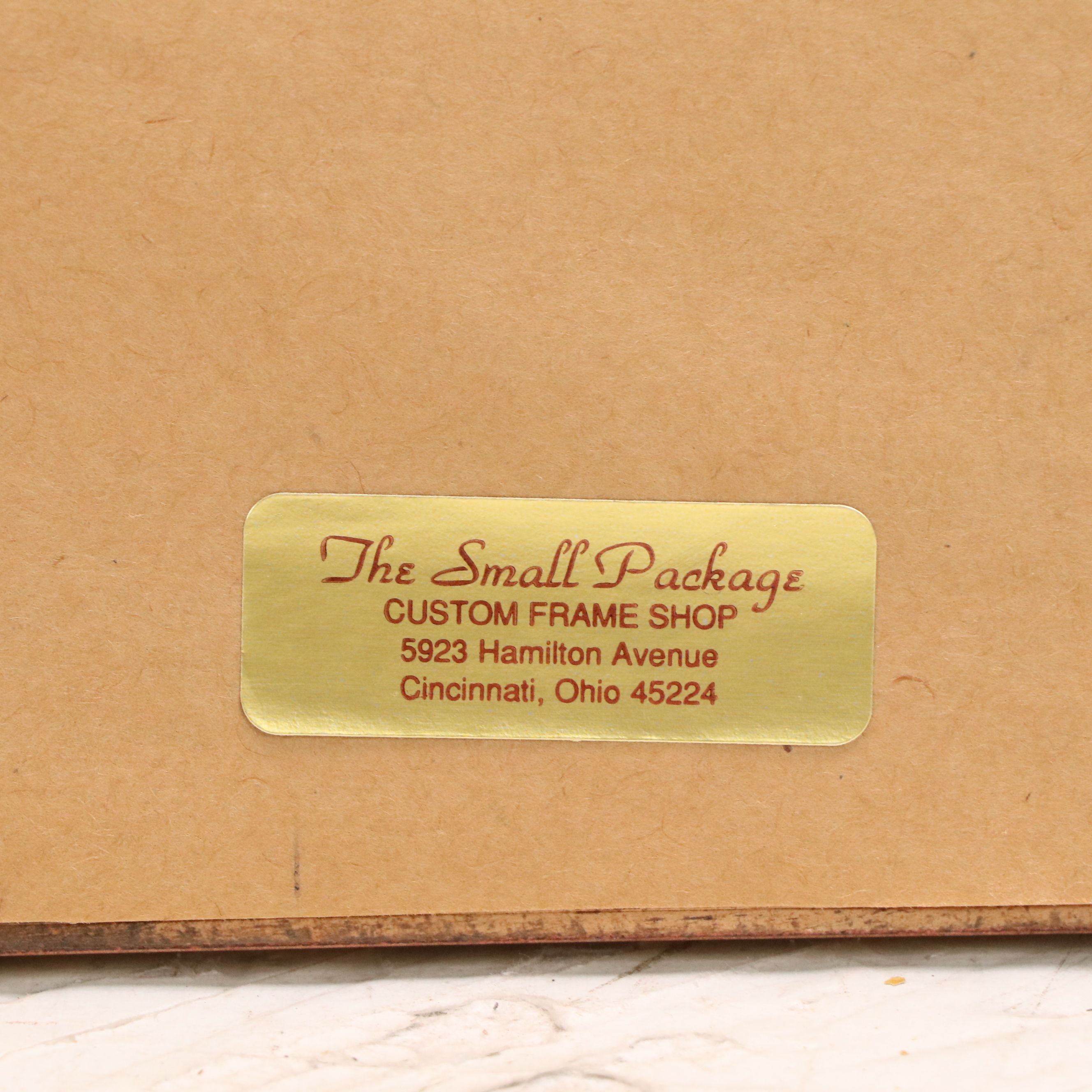 Robert Frank Oil Pastel Drawing of Winter Creek, Late 20th to Early 21st Century