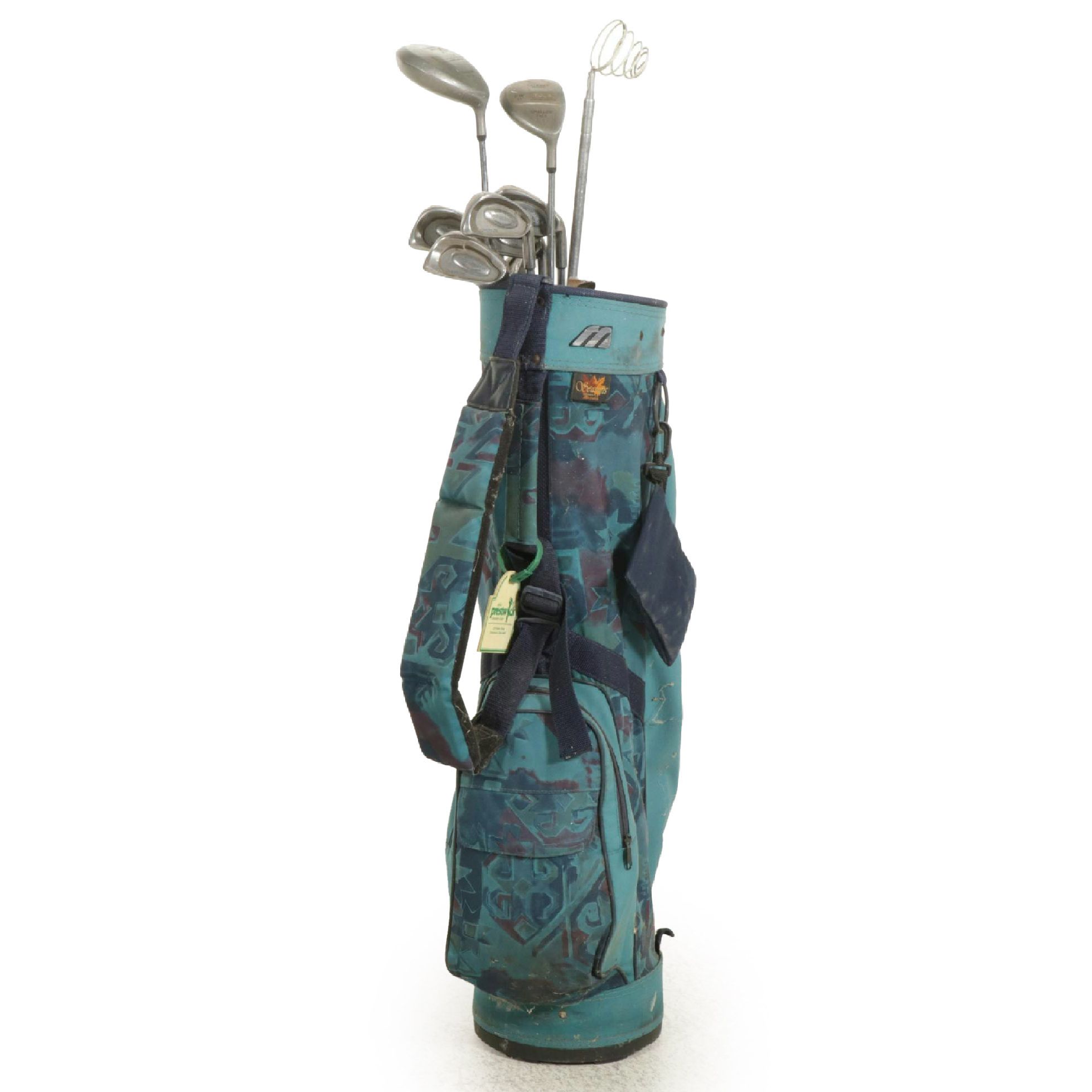 Tour Golf Clubs and Bag, Late 20th Century