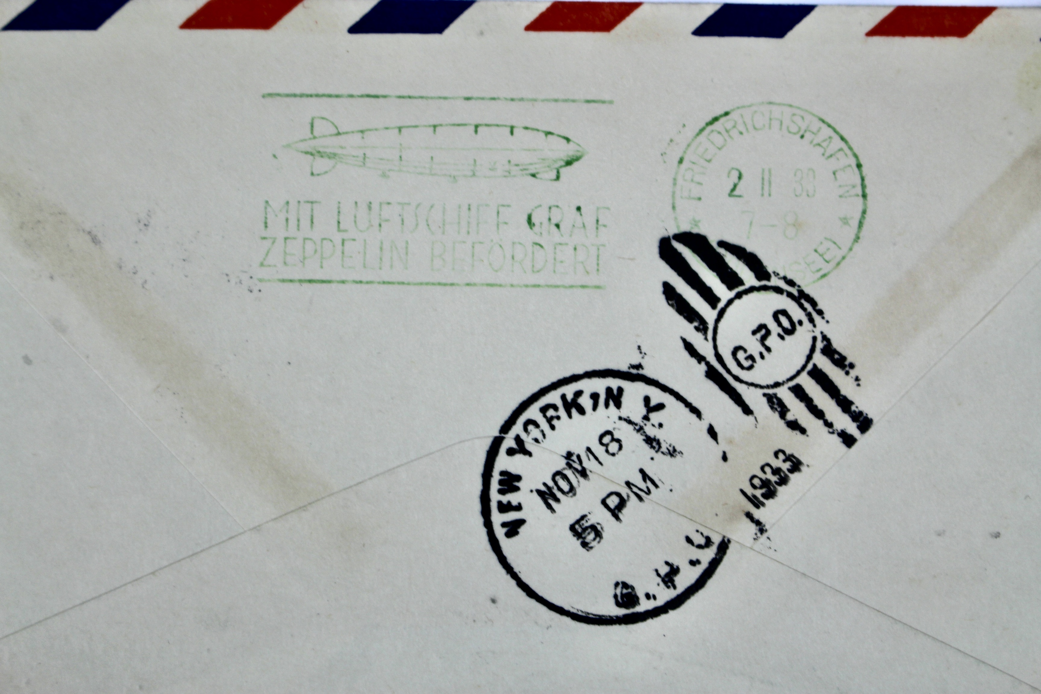 1933 Graf Zeppelin "Century of Progress" Postal Cover