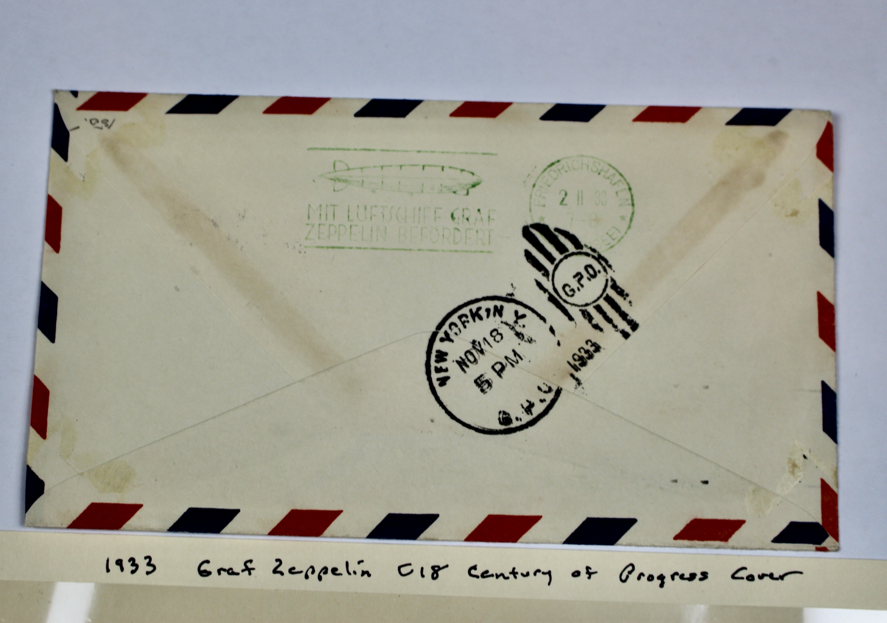 1933 Graf Zeppelin "Century of Progress" Postal Cover